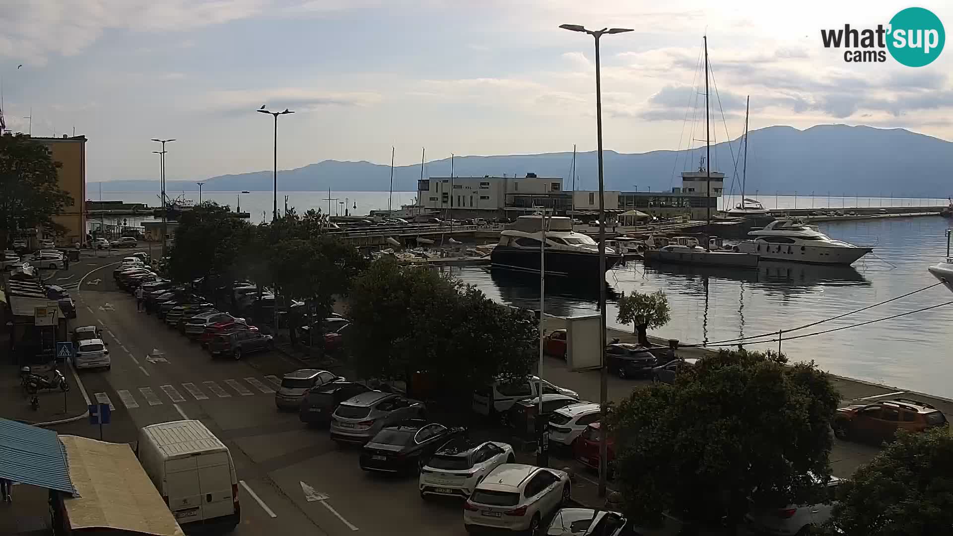 The Riva and Marina in Rijeka  – Live Webcam Croatia