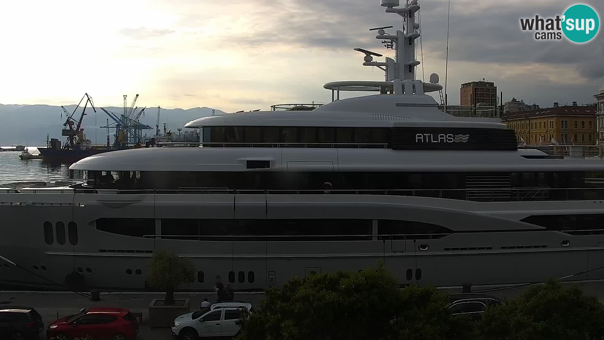 The Riva and Marina in Rijeka  – Live Webcam Croatia