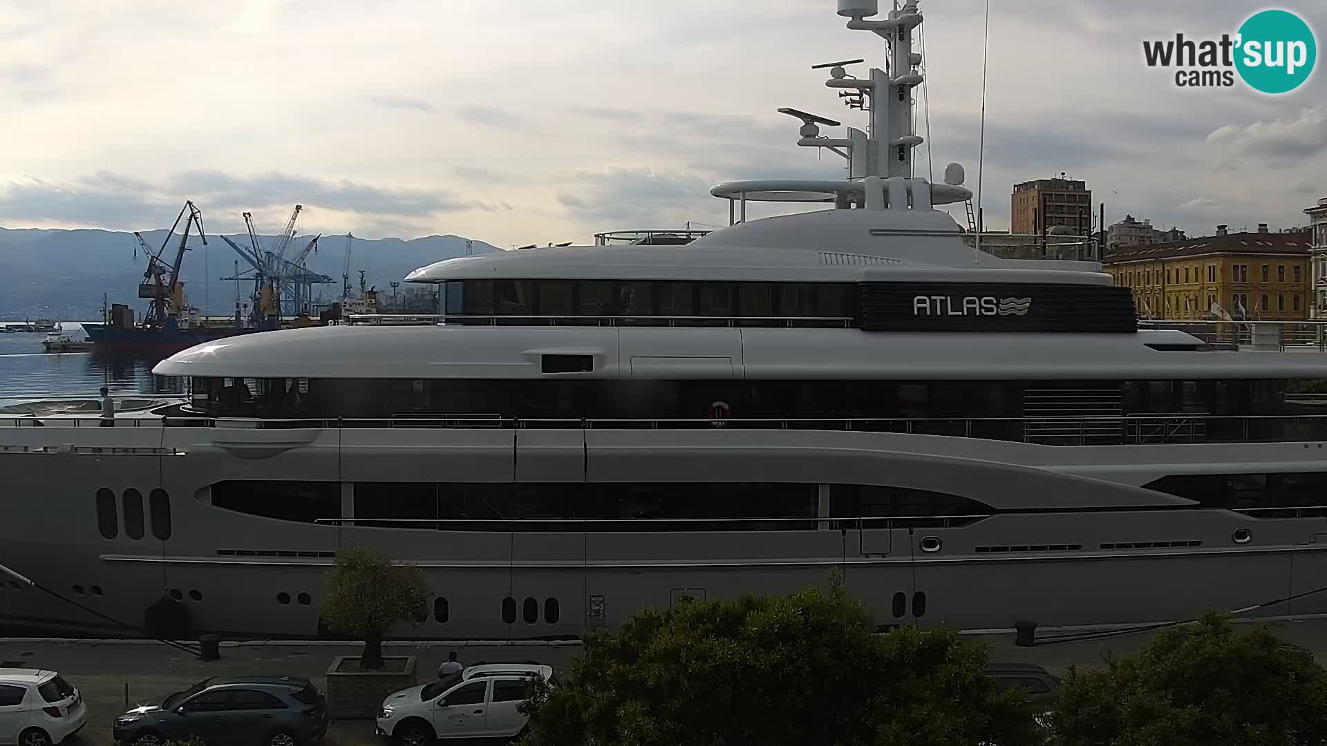 The Riva and Marina in Rijeka  – Live Webcam Croatia