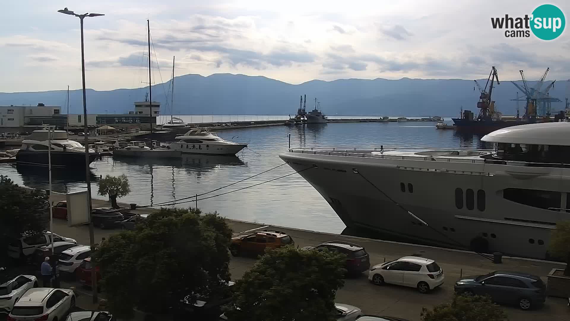 The Riva and Marina in Rijeka  – Live Webcam Croatia