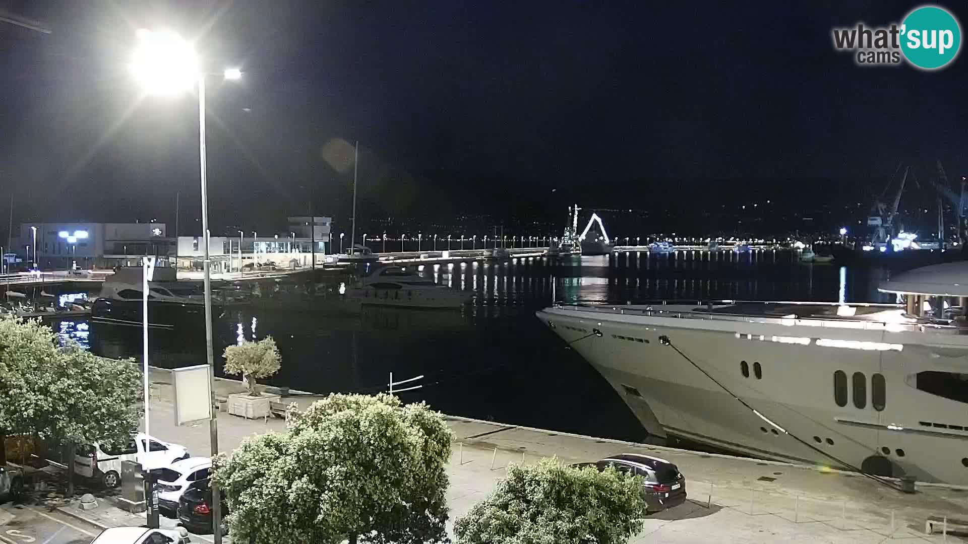 La Riva e la Marina a Rijeka (Fiume) – Live Webcam Croazia