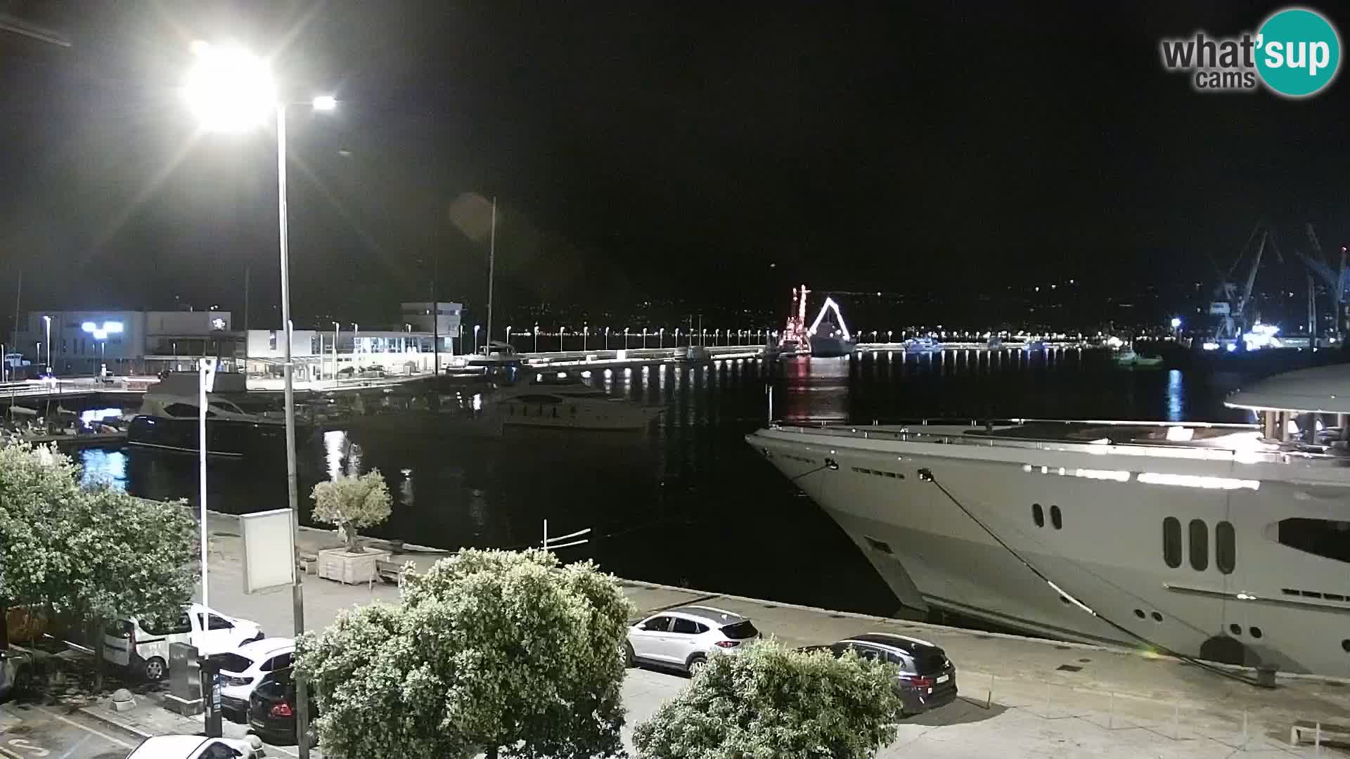The Riva and Marina in Rijeka  – Live Webcam Croatia