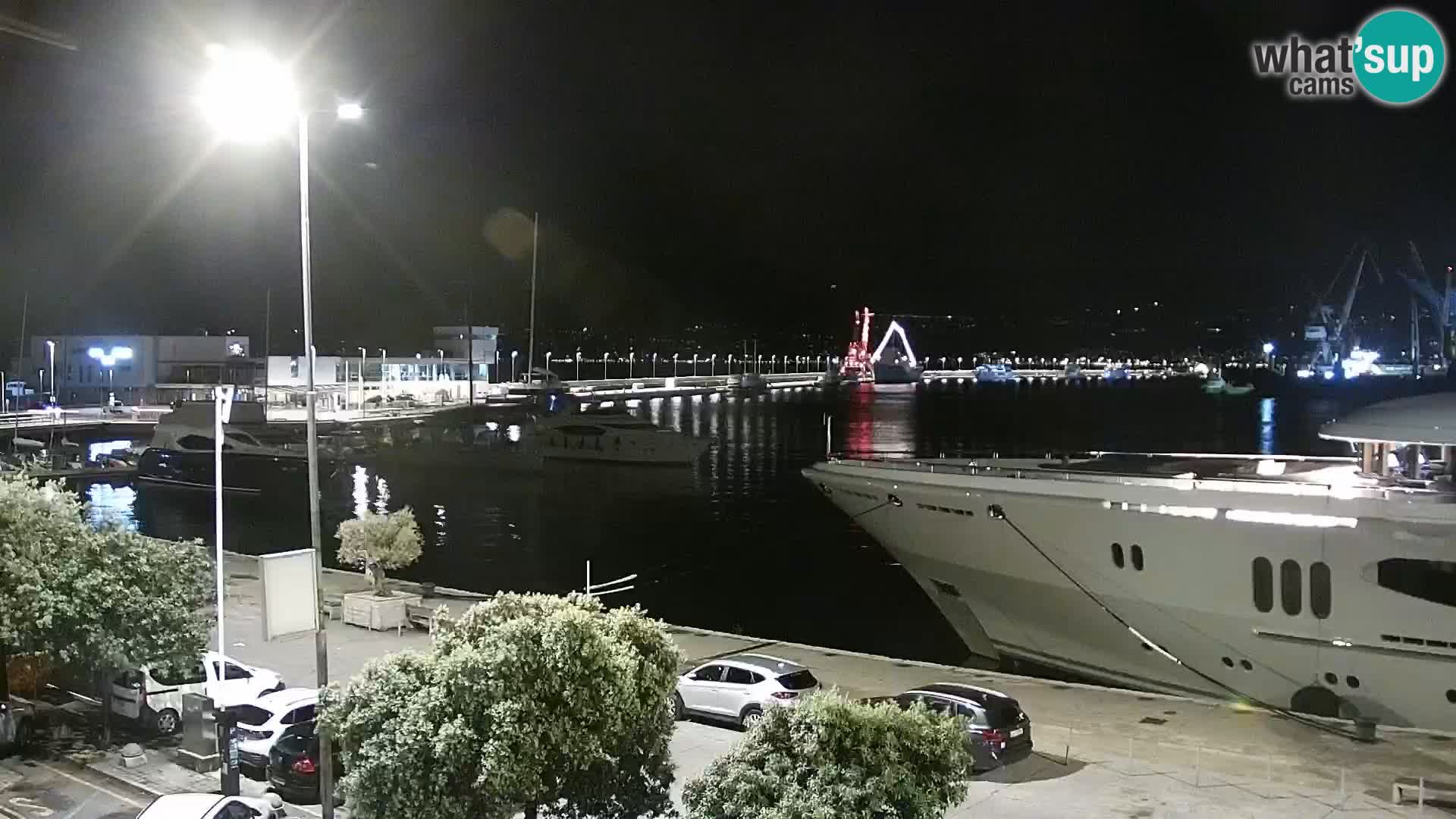 The Riva and Marina in Rijeka  – Live Webcam Croatia