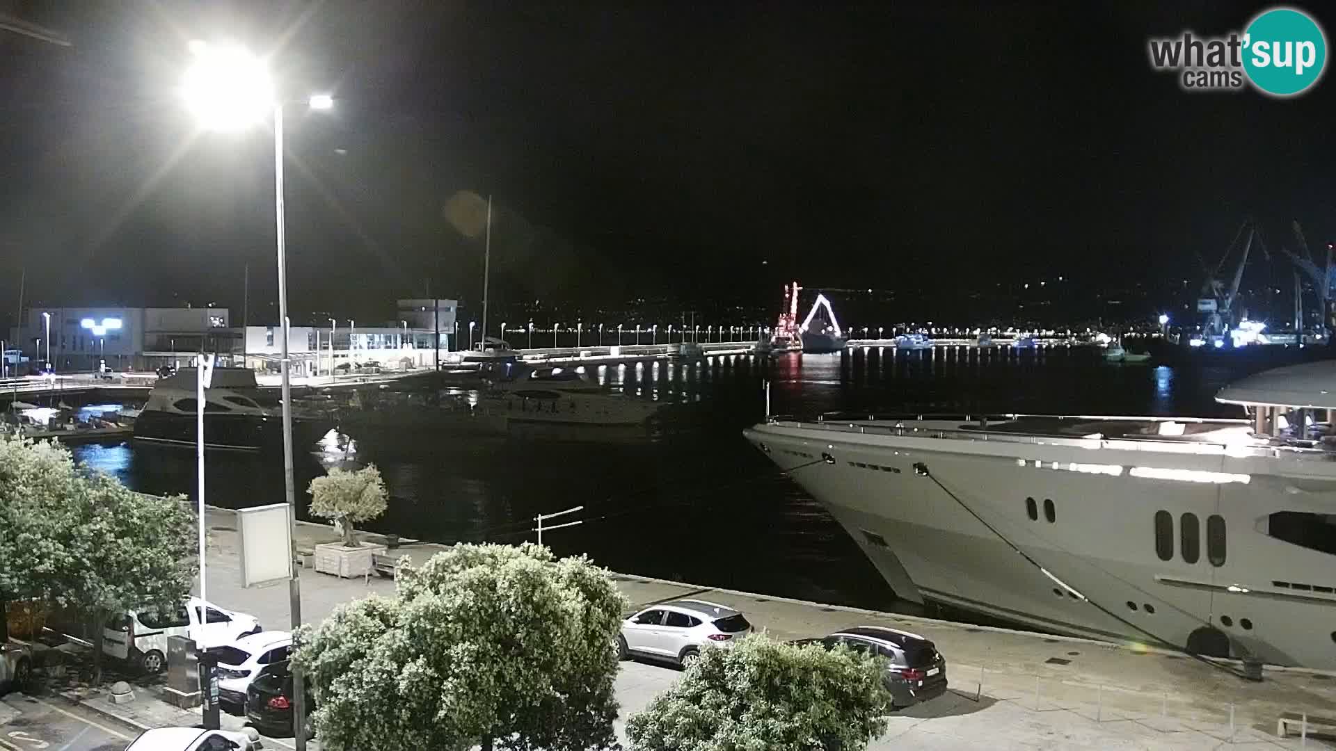 La Riva e la Marina a Rijeka (Fiume) – Live Webcam Croazia