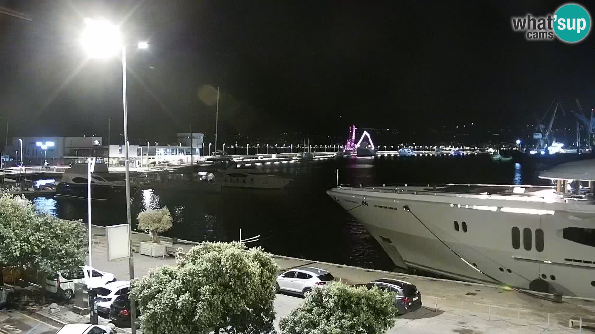 La Riva et Marina à Rijeka – Live Webcam Croatie
