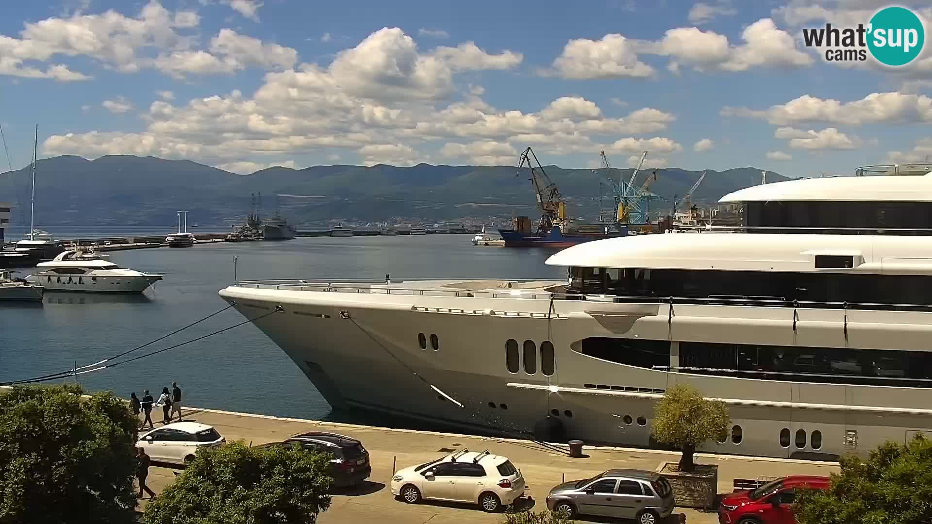 Riva i Marina u Rijeci – Web kamera uživo u Hrvatskoj
