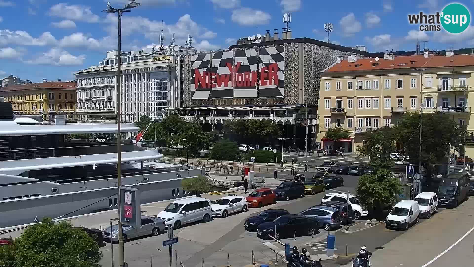 The Riva and Marina in Rijeka  – Live Webcam Croatia