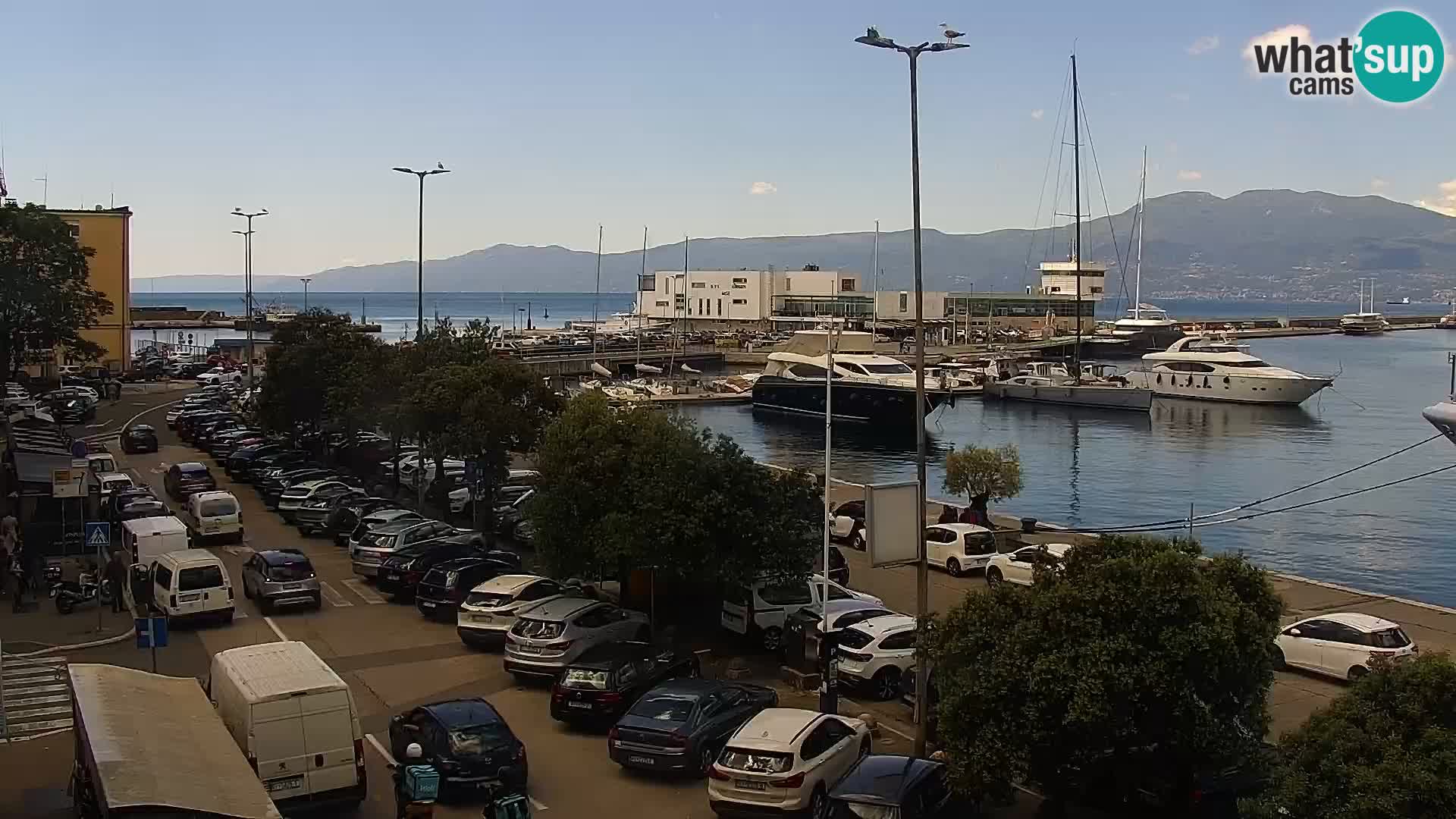 La Riva e la Marina a Rijeka (Fiume) – Live Webcam Croazia