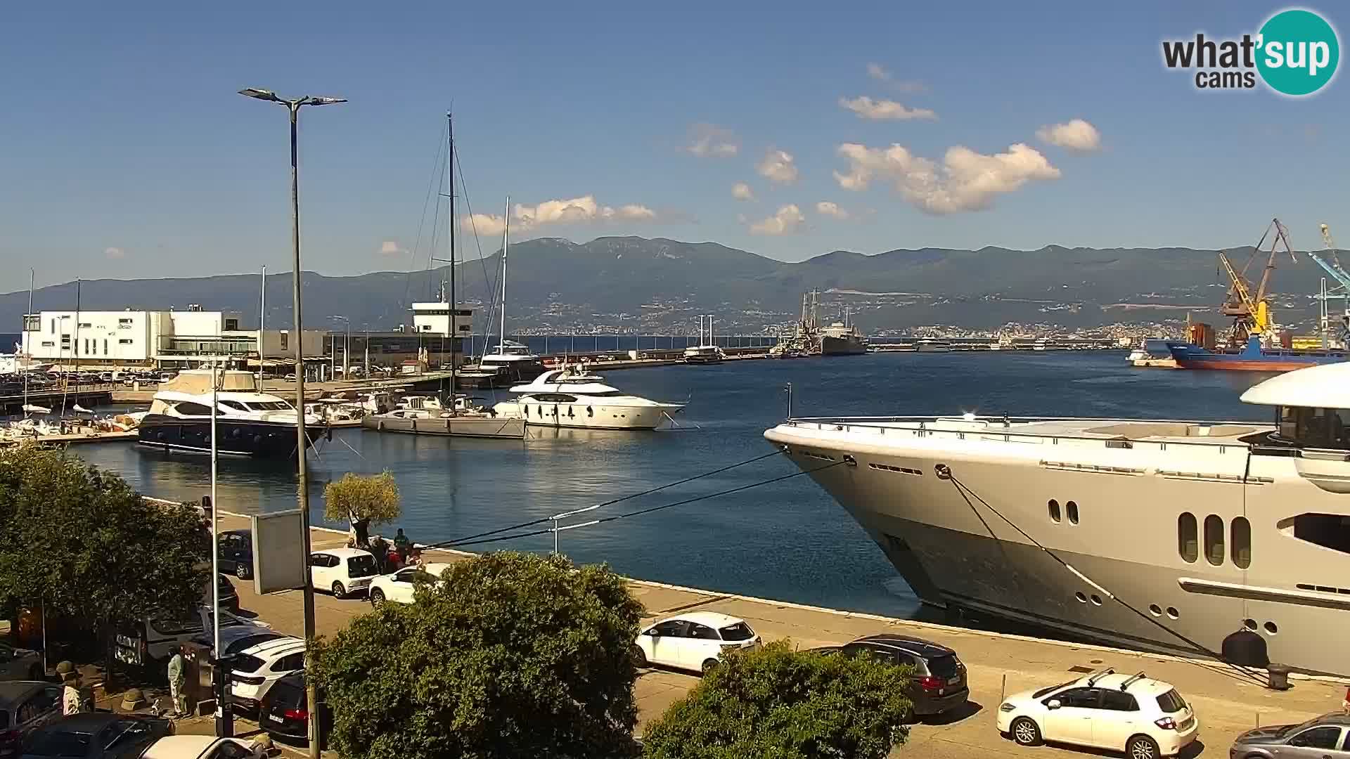 Riva i Marina u Rijeci – Web kamera uživo u Hrvatskoj