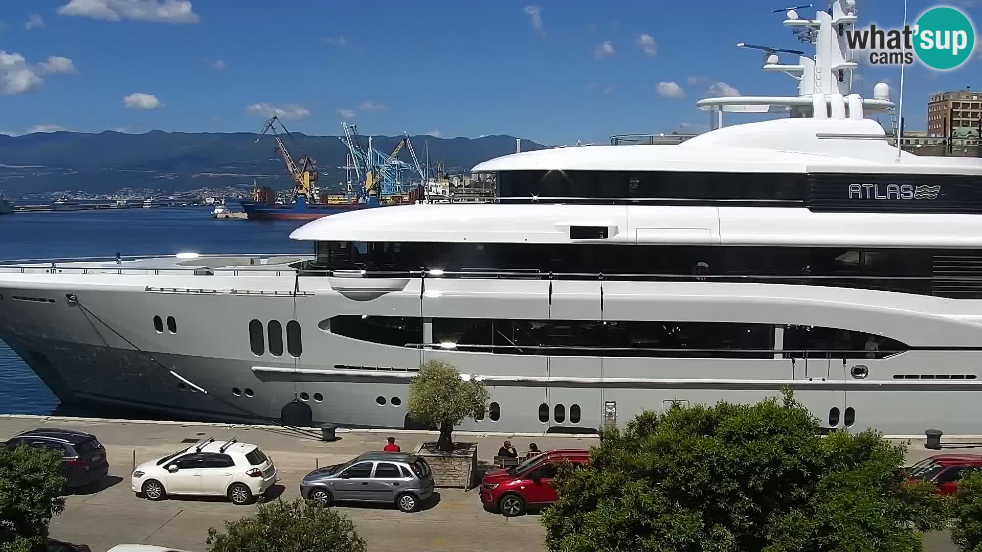 The Riva and Marina in Rijeka  – Live Webcam Croatia