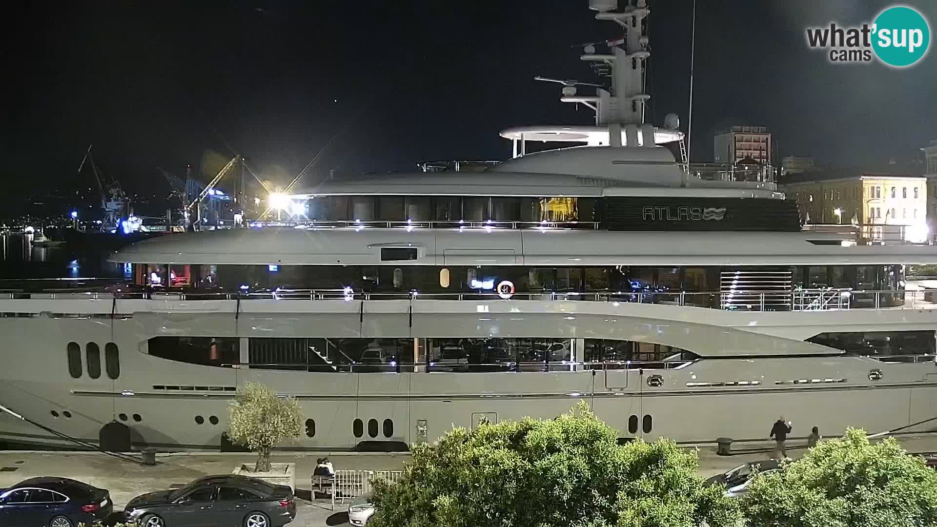 Die Riva und Marina in Rijeka – Live Webcam Kroatien