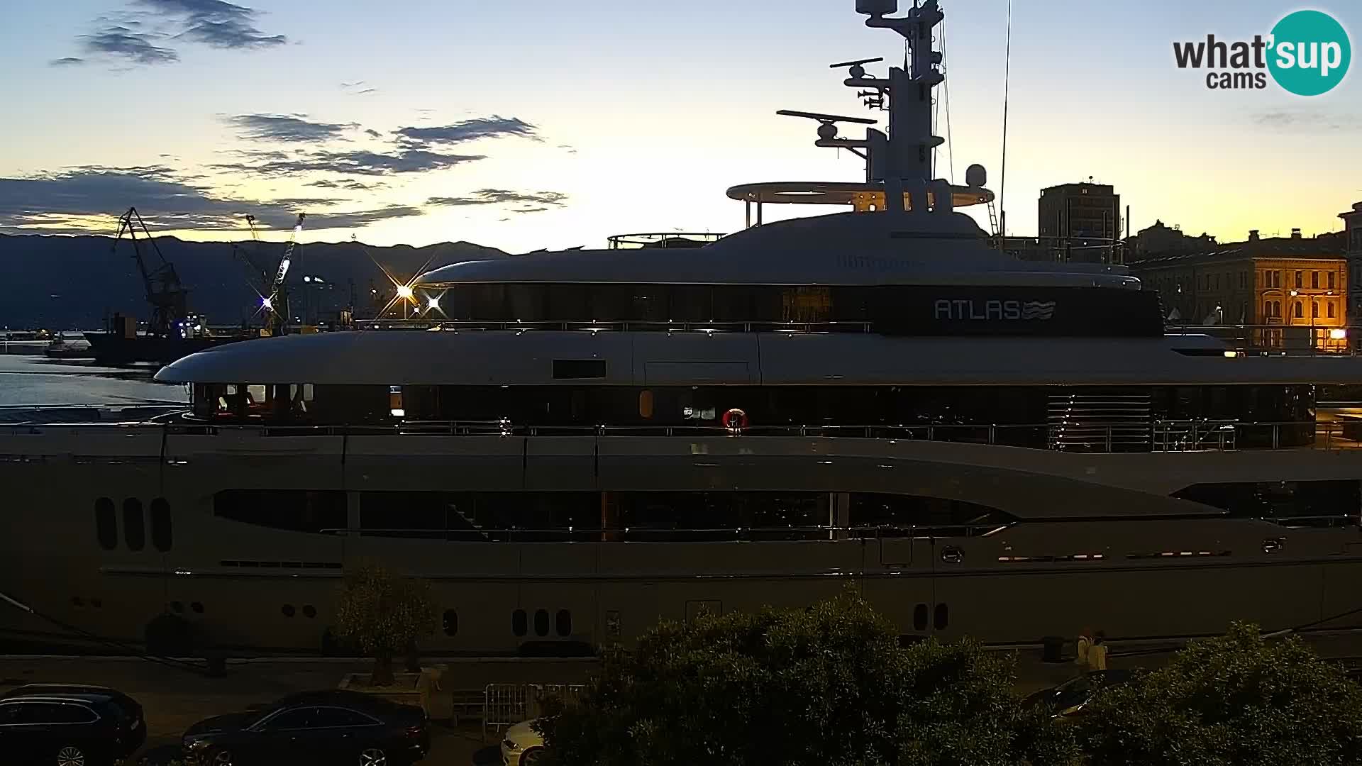 The Riva and Marina in Rijeka  – Live Webcam Croatia