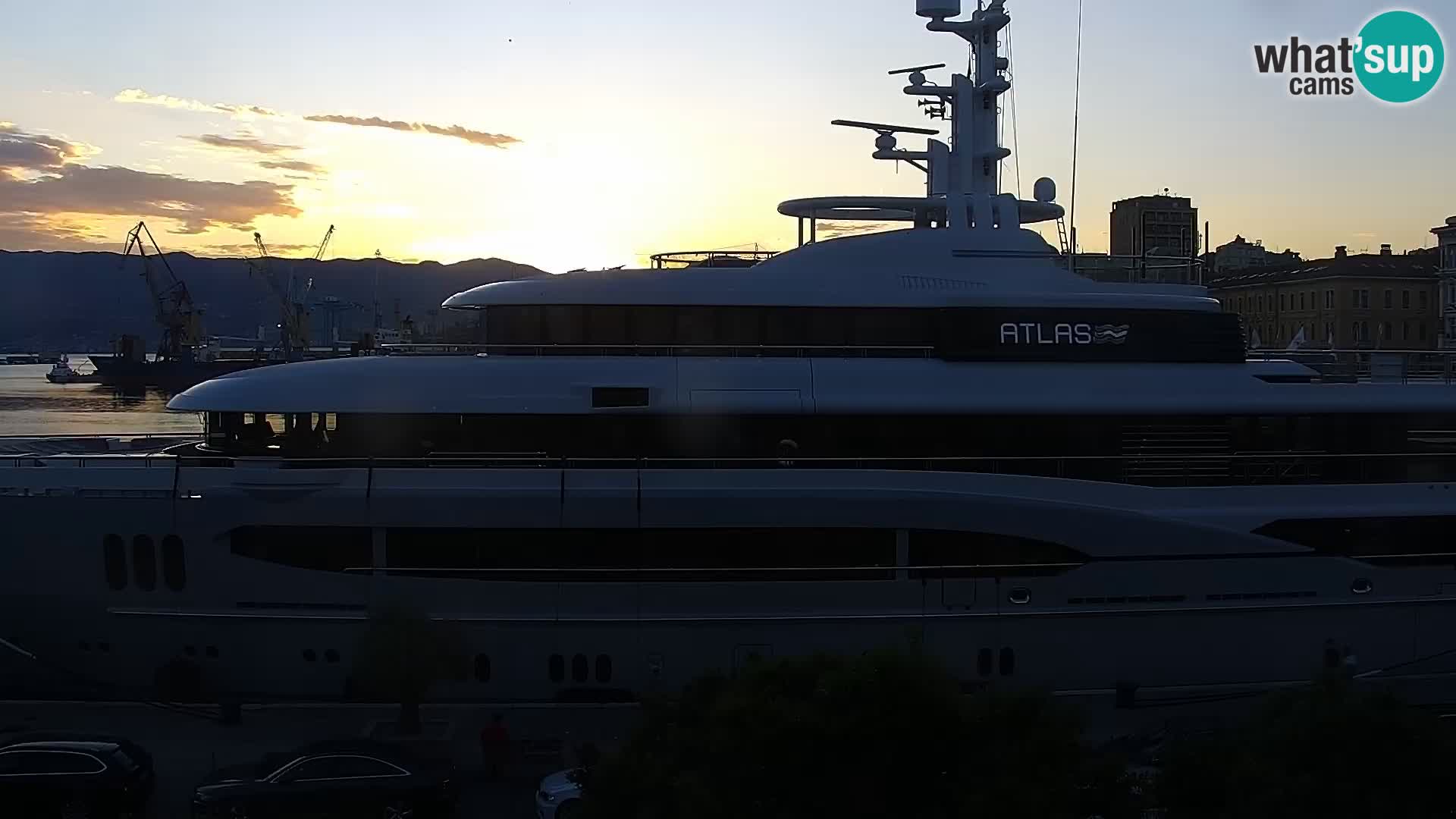 Die Riva und Marina in Rijeka – Live Webcam Kroatien