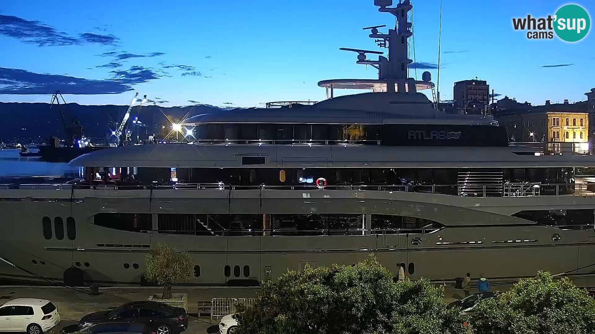 La Riva e la Marina a Rijeka (Fiume) – Live Webcam Croazia