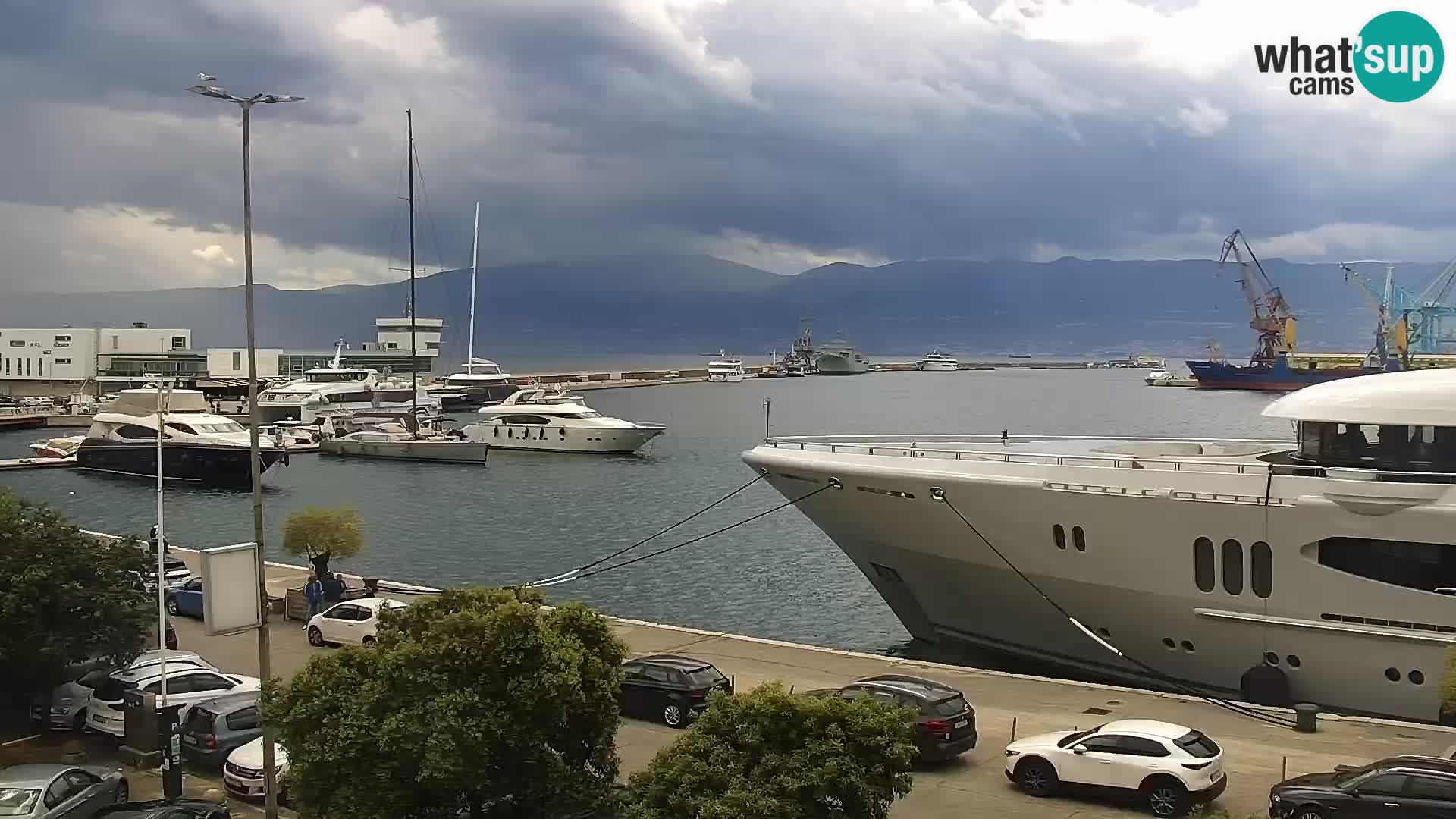 Riva i Marina u Rijeci – Web kamera uživo u Hrvatskoj