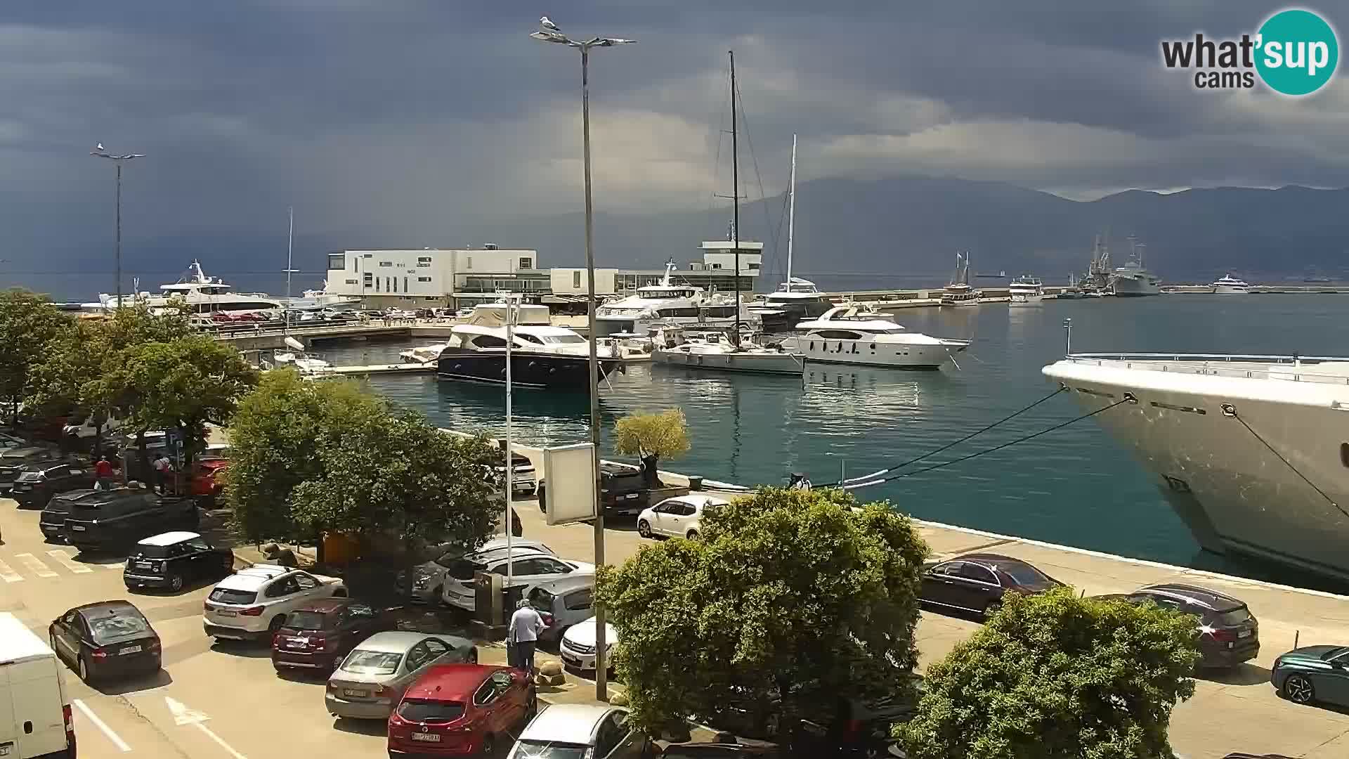The Riva and Marina in Rijeka  – Live Webcam Croatia