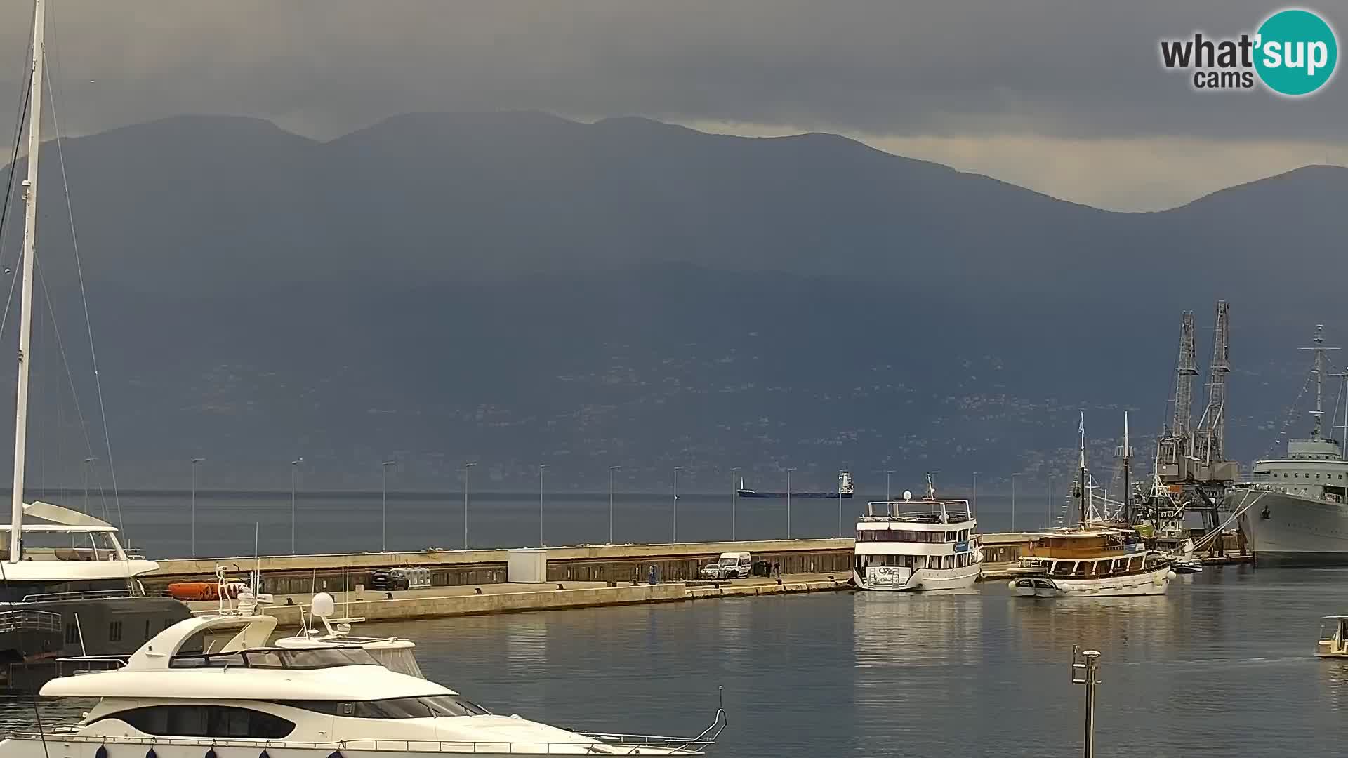 La Riva e la Marina a Rijeka (Fiume) – Live Webcam Croazia