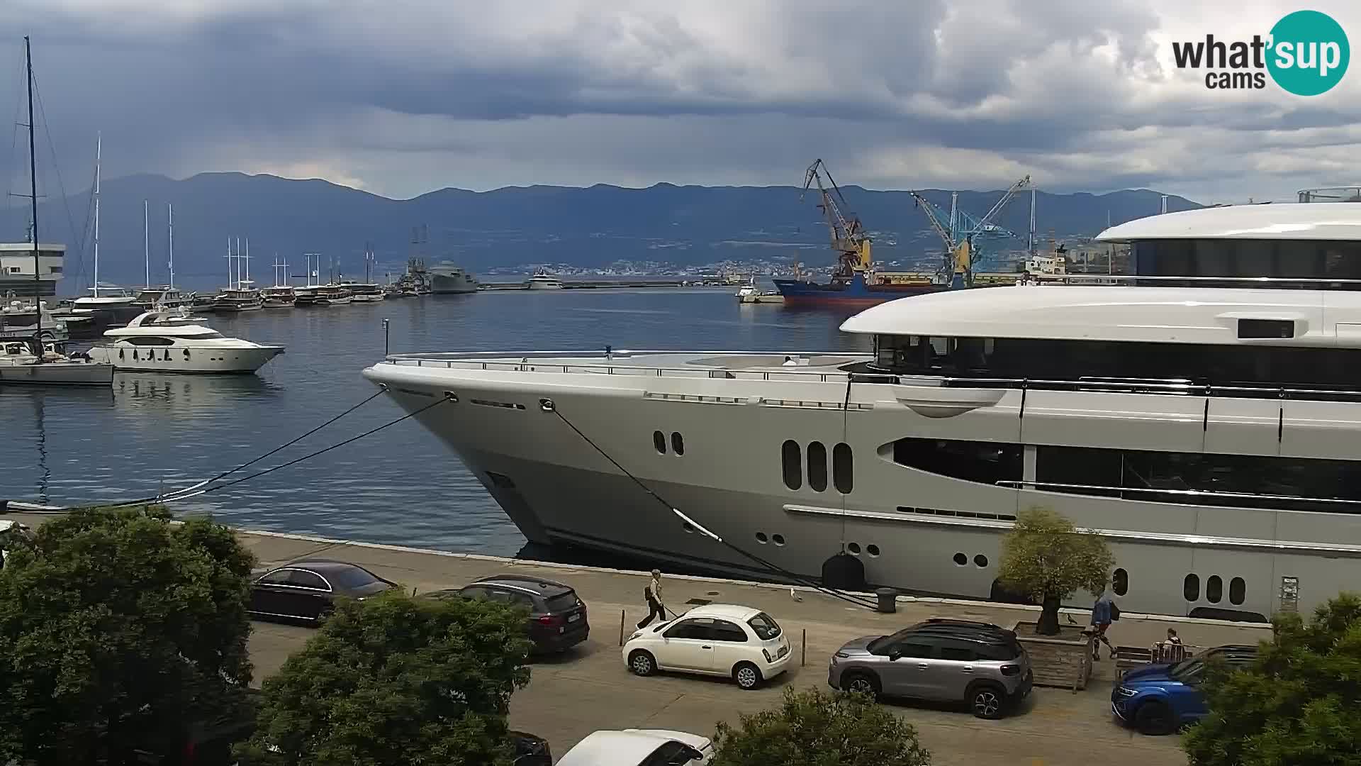 Die Riva und Marina in Rijeka – Live Webcam Kroatien