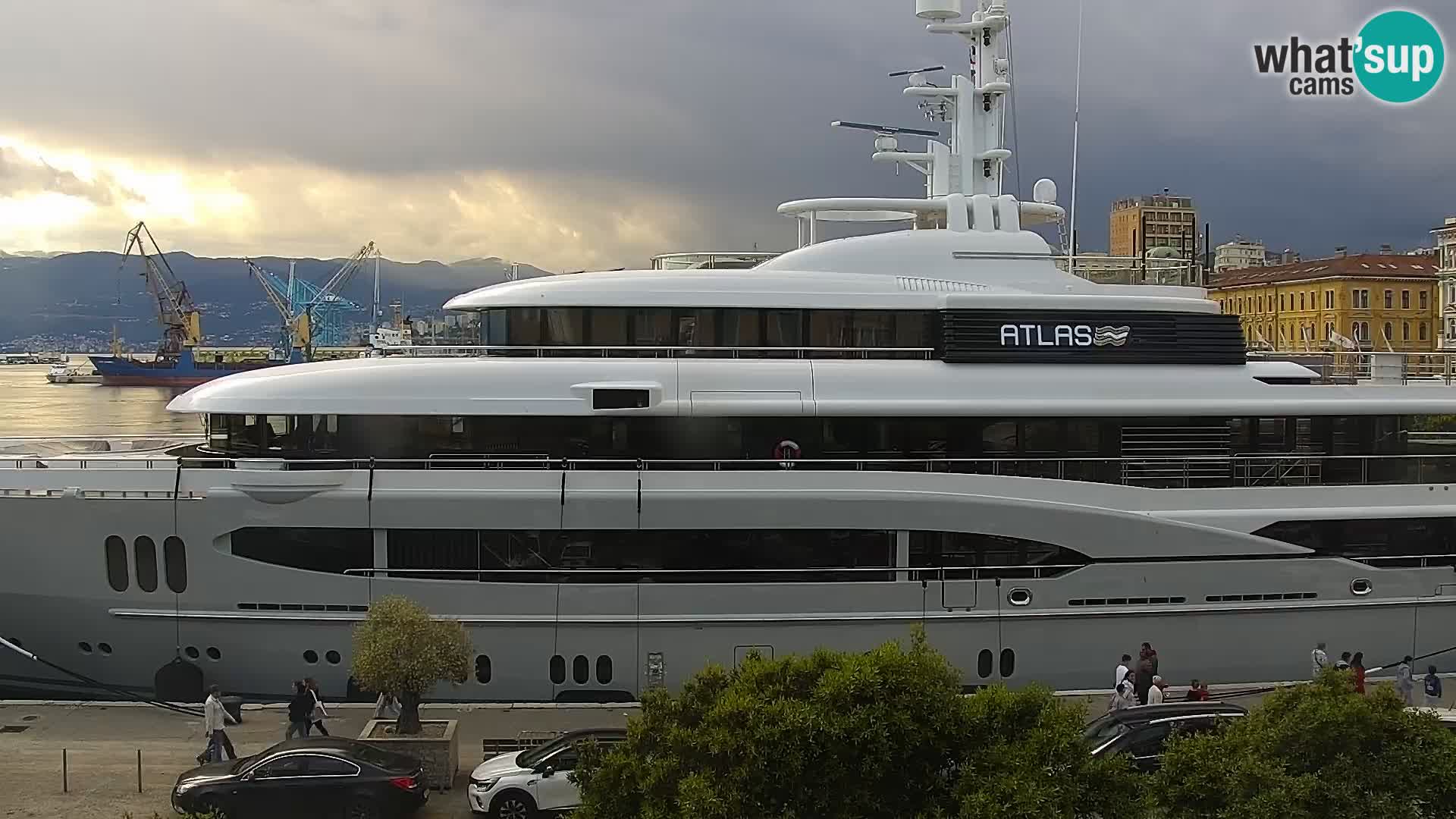 Die Riva und Marina in Rijeka – Live Webcam Kroatien