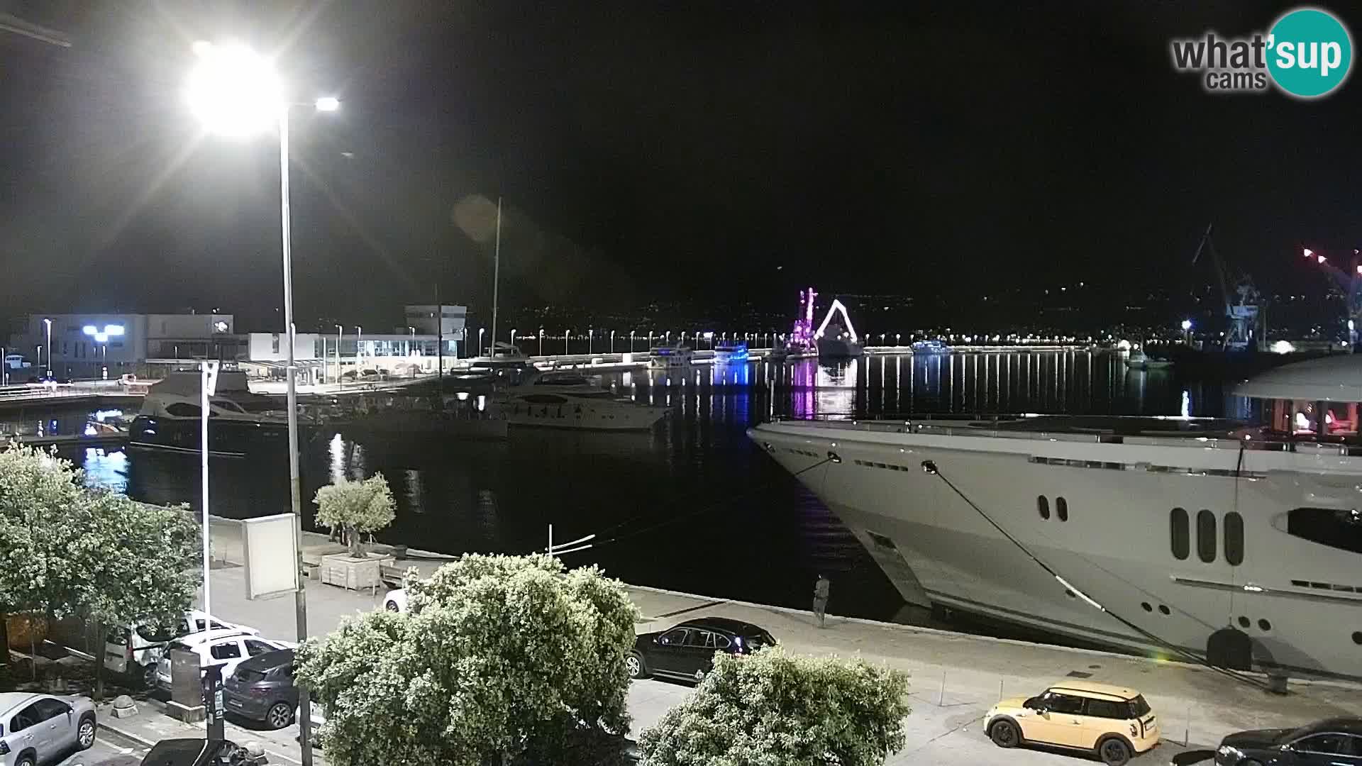 The Riva and Marina in Rijeka  – Live Webcam Croatia