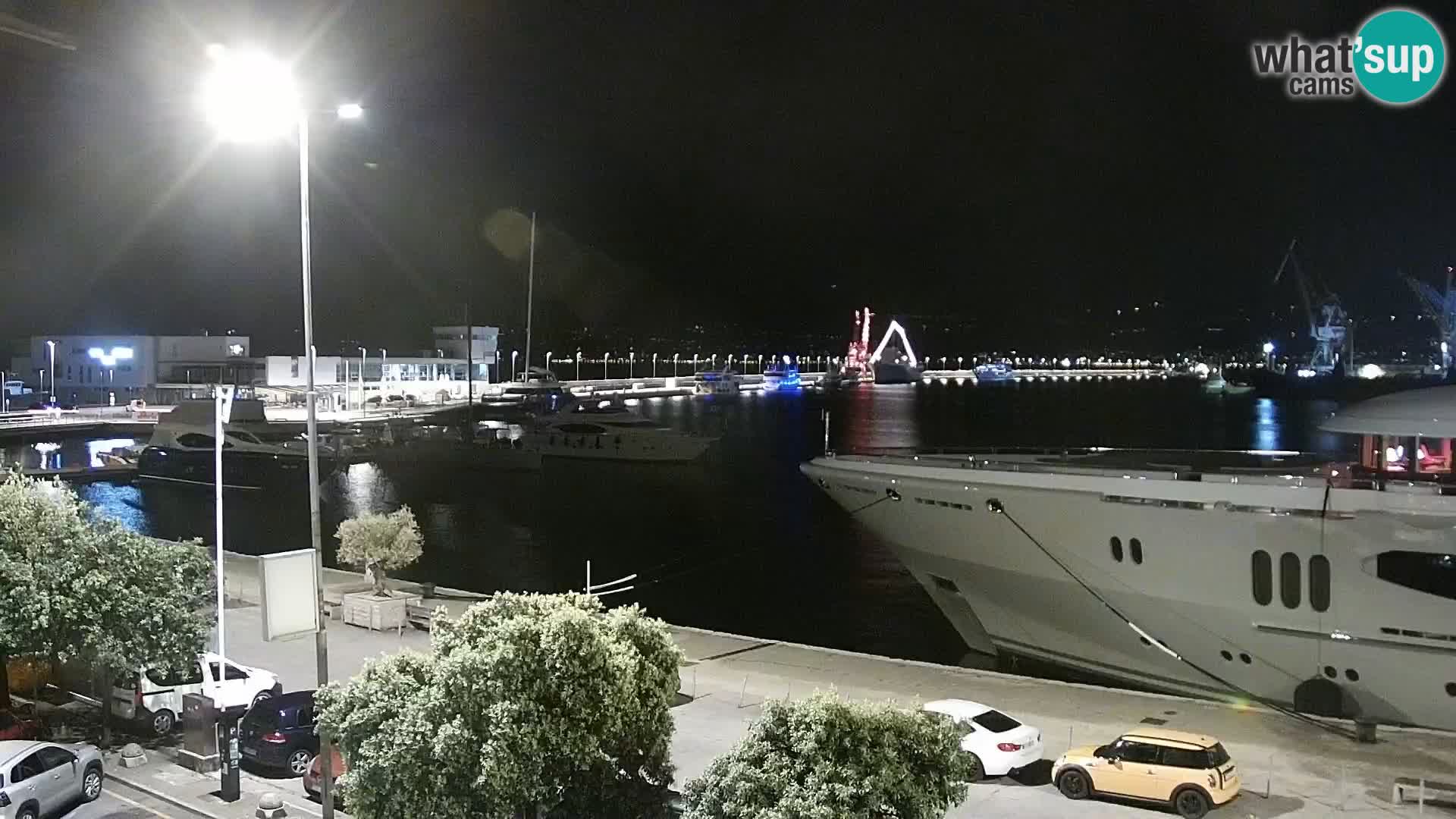 Riva i Marina u Rijeci – Web kamera uživo u Hrvatskoj