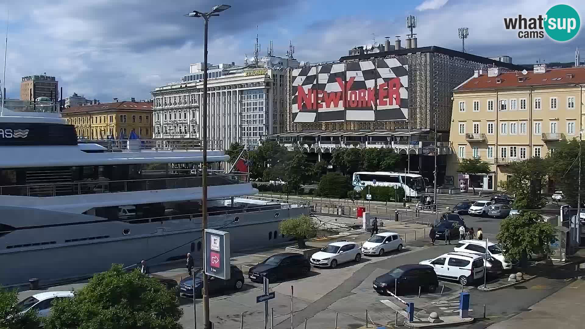La Riva et Marina à Rijeka – Live Webcam Croatie