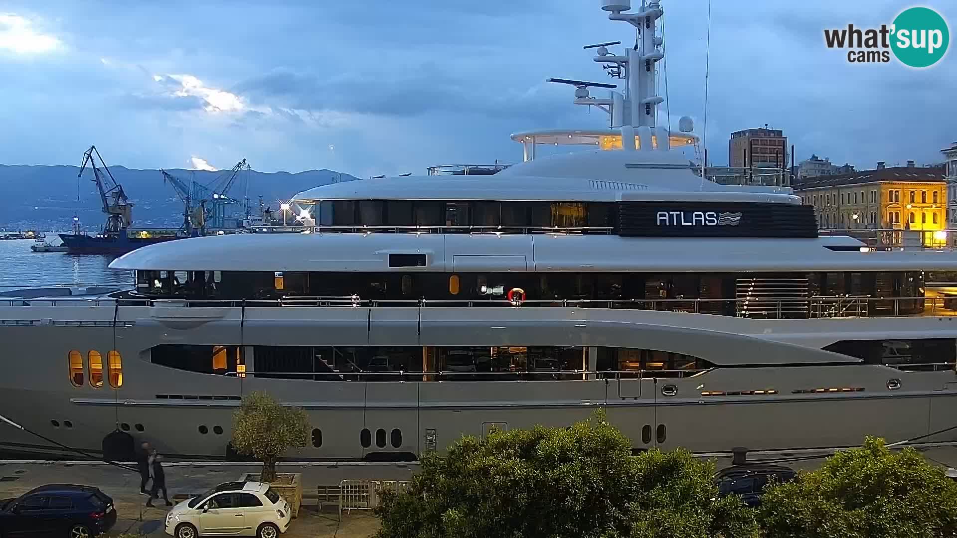 The Riva and Marina in Rijeka  – Live Webcam Croatia