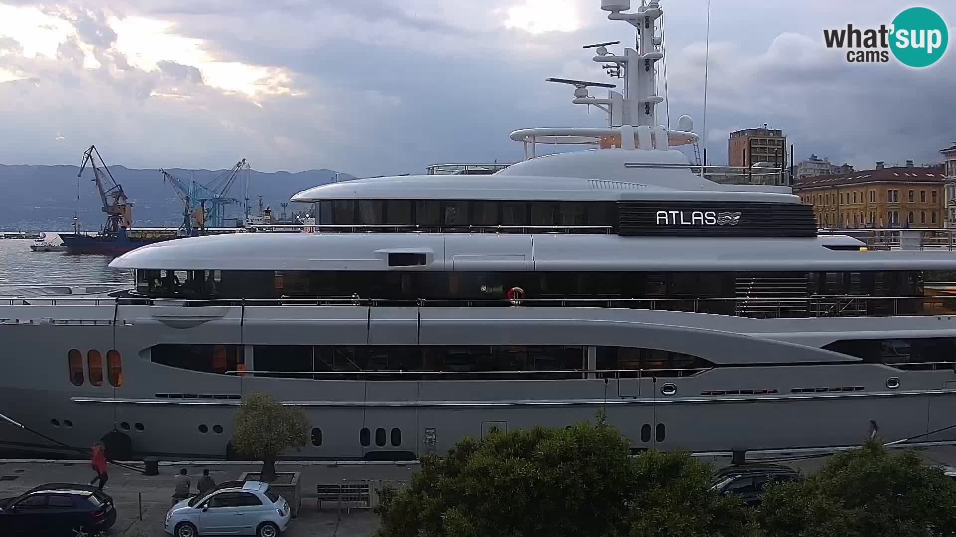 Die Riva und Marina in Rijeka – Live Webcam Kroatien