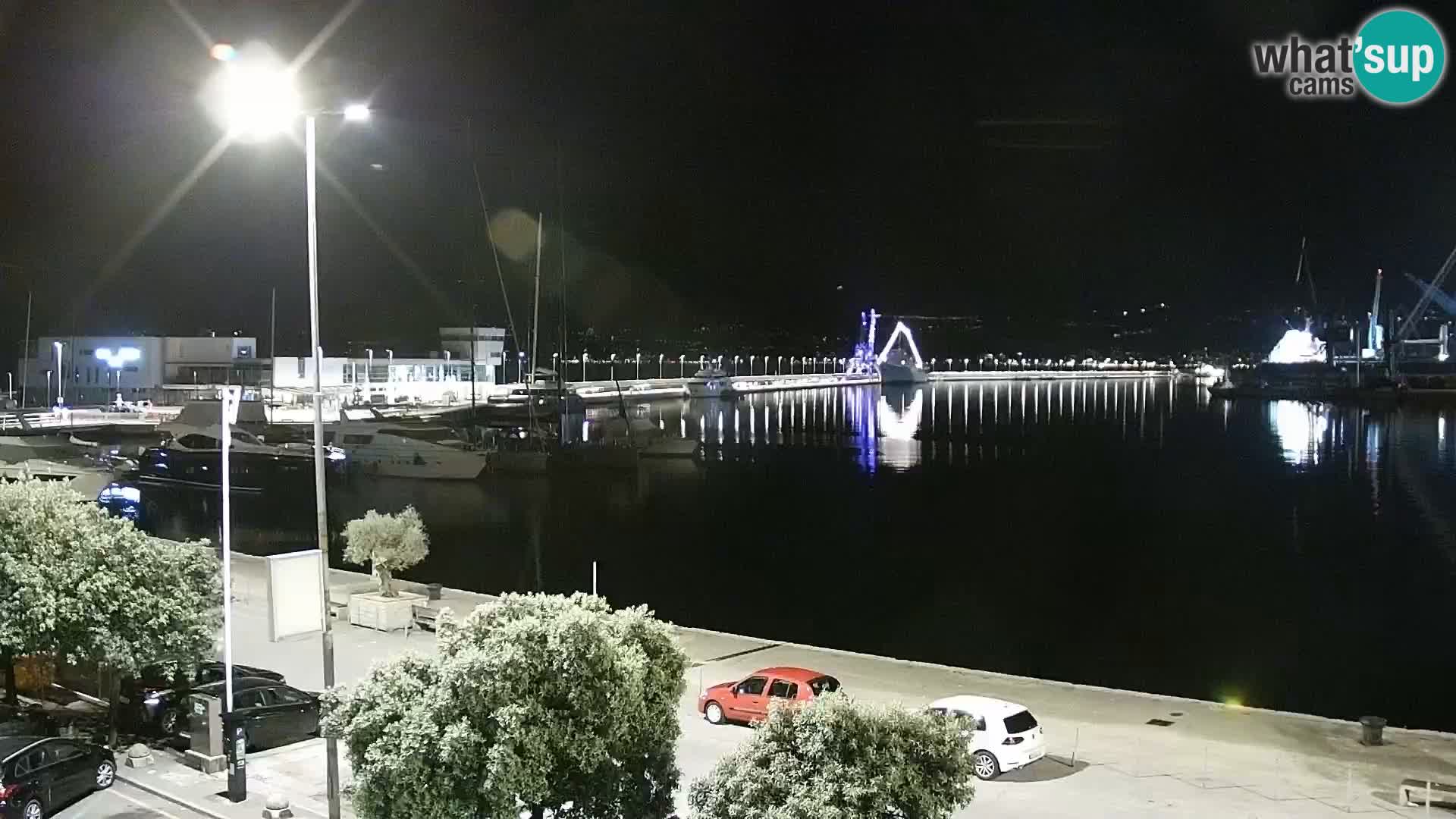 The Riva and Marina in Rijeka  – Live Webcam Croatia