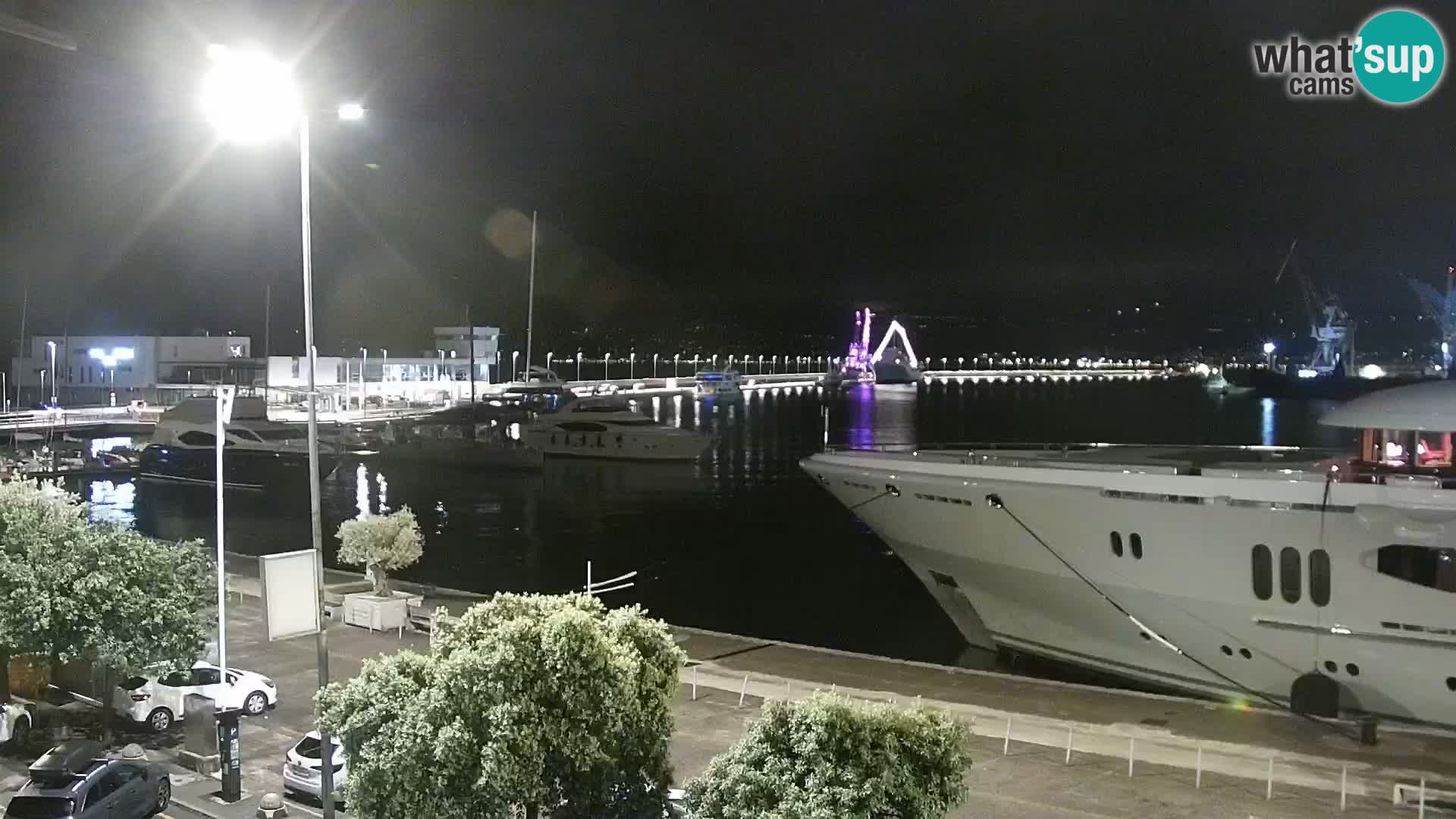 La Riva y Marina en Rijeka – Webcam en vivo Croacia