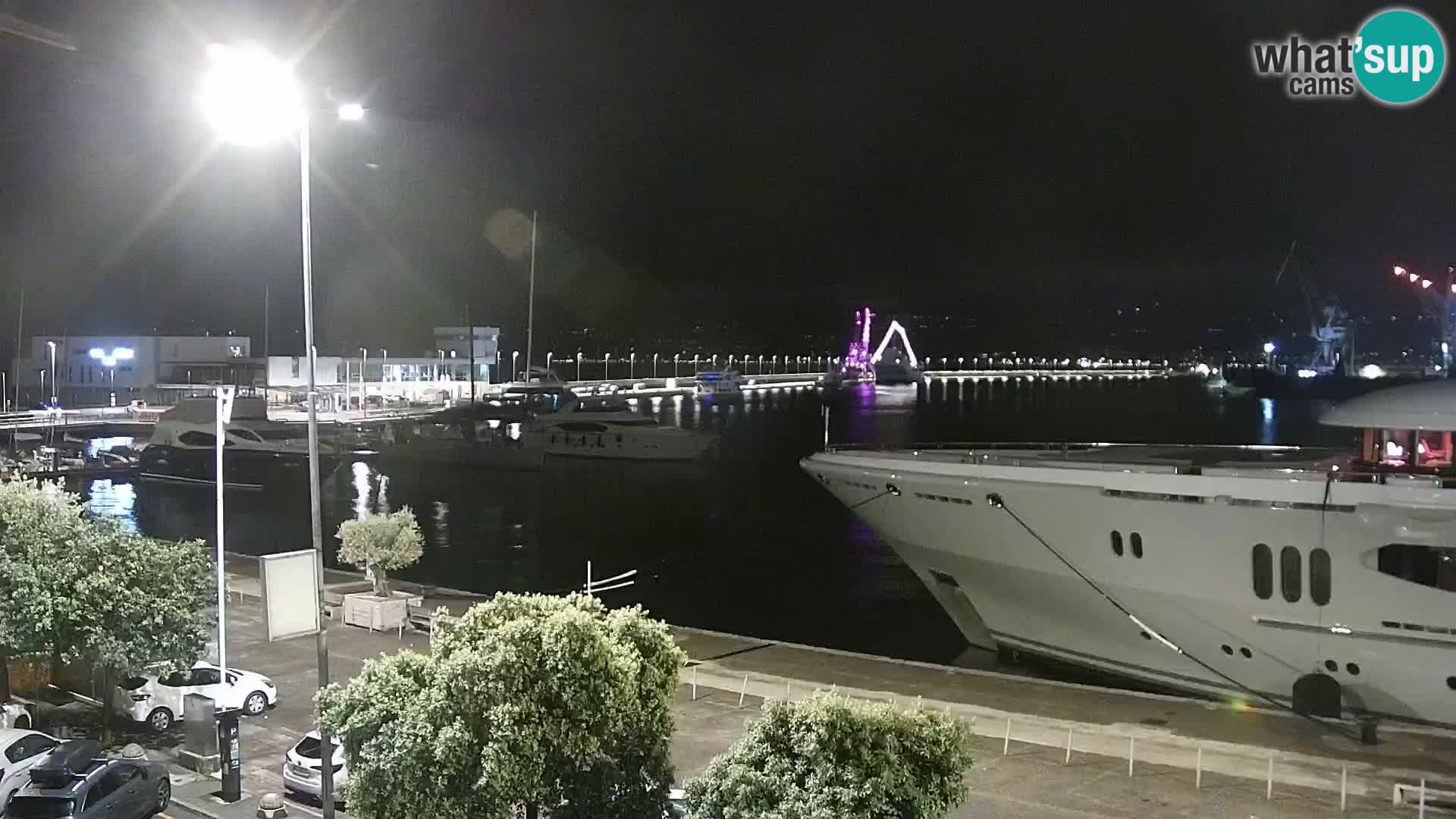 La Riva y Marina en Rijeka – Webcam en vivo Croacia