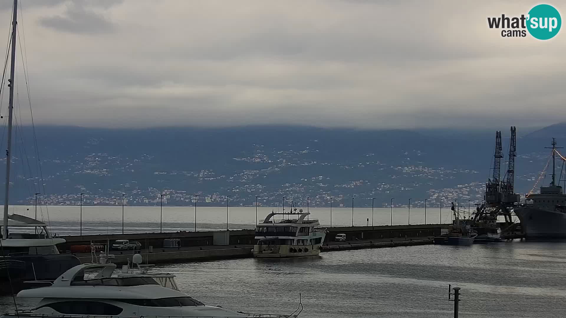 La Riva e la Marina a Rijeka (Fiume) – Live Webcam Croazia