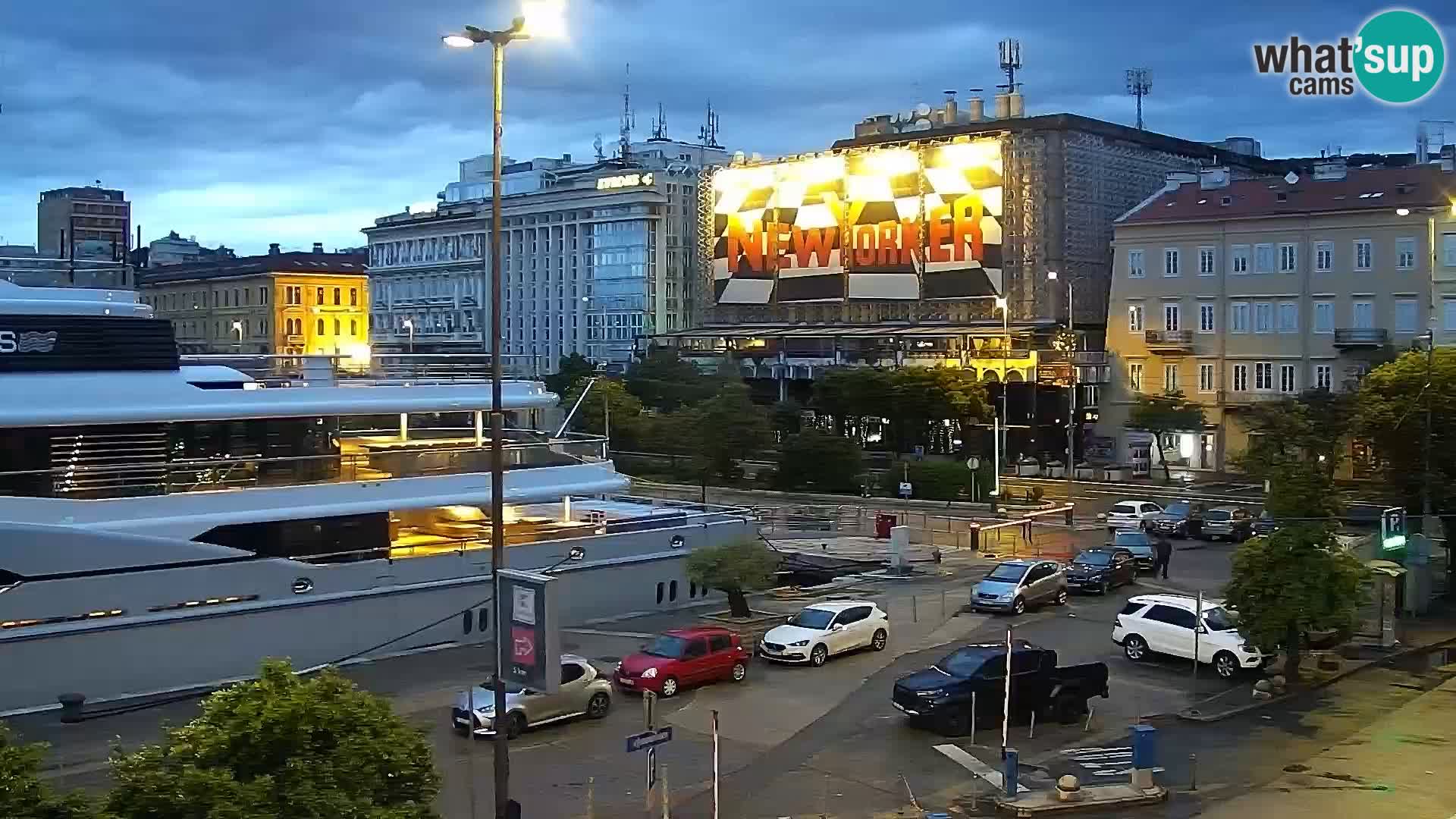 Riva i Marina u Rijeci – Web kamera uživo u Hrvatskoj