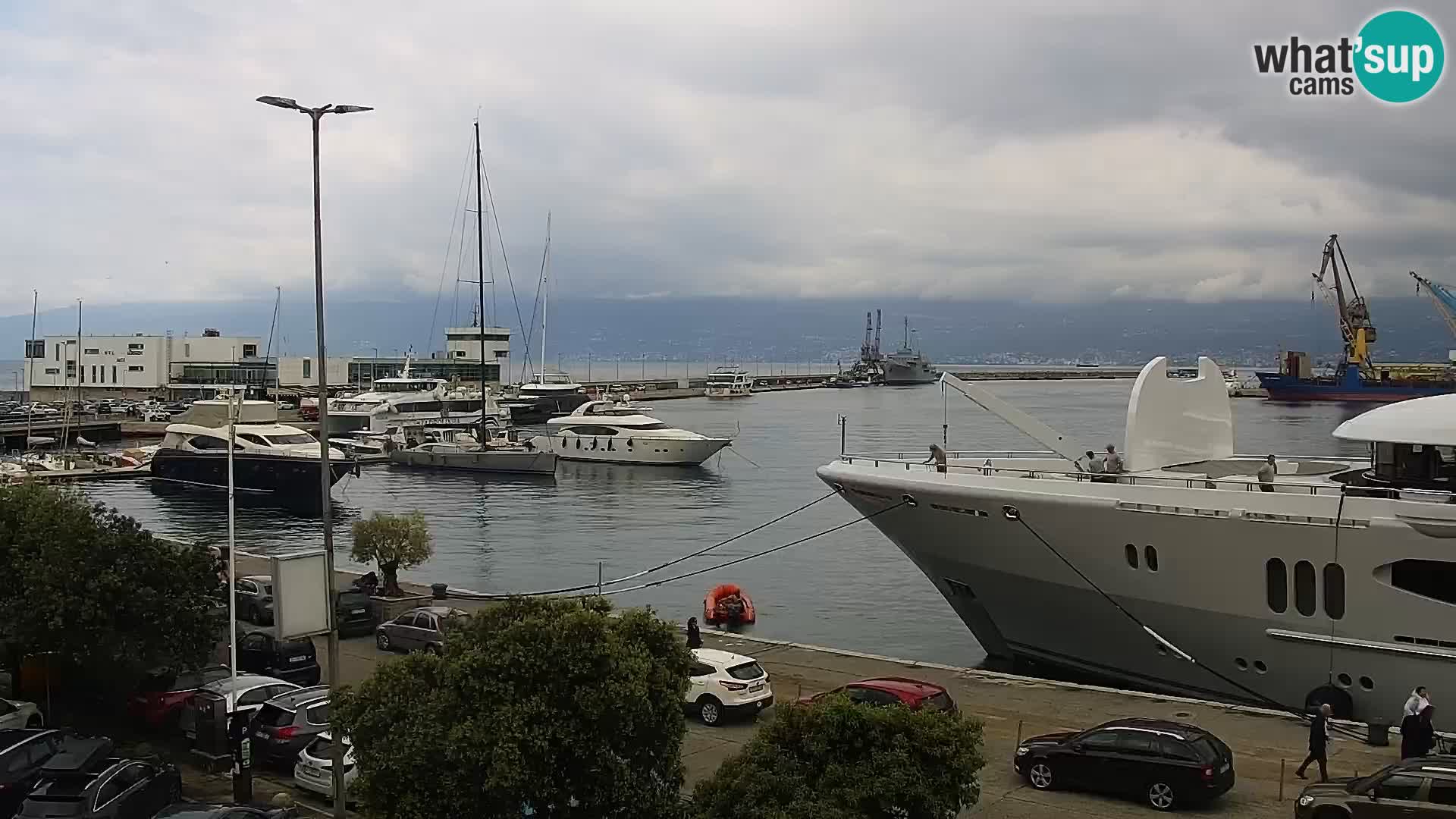 La Riva e la Marina a Rijeka (Fiume) – Live Webcam Croazia
