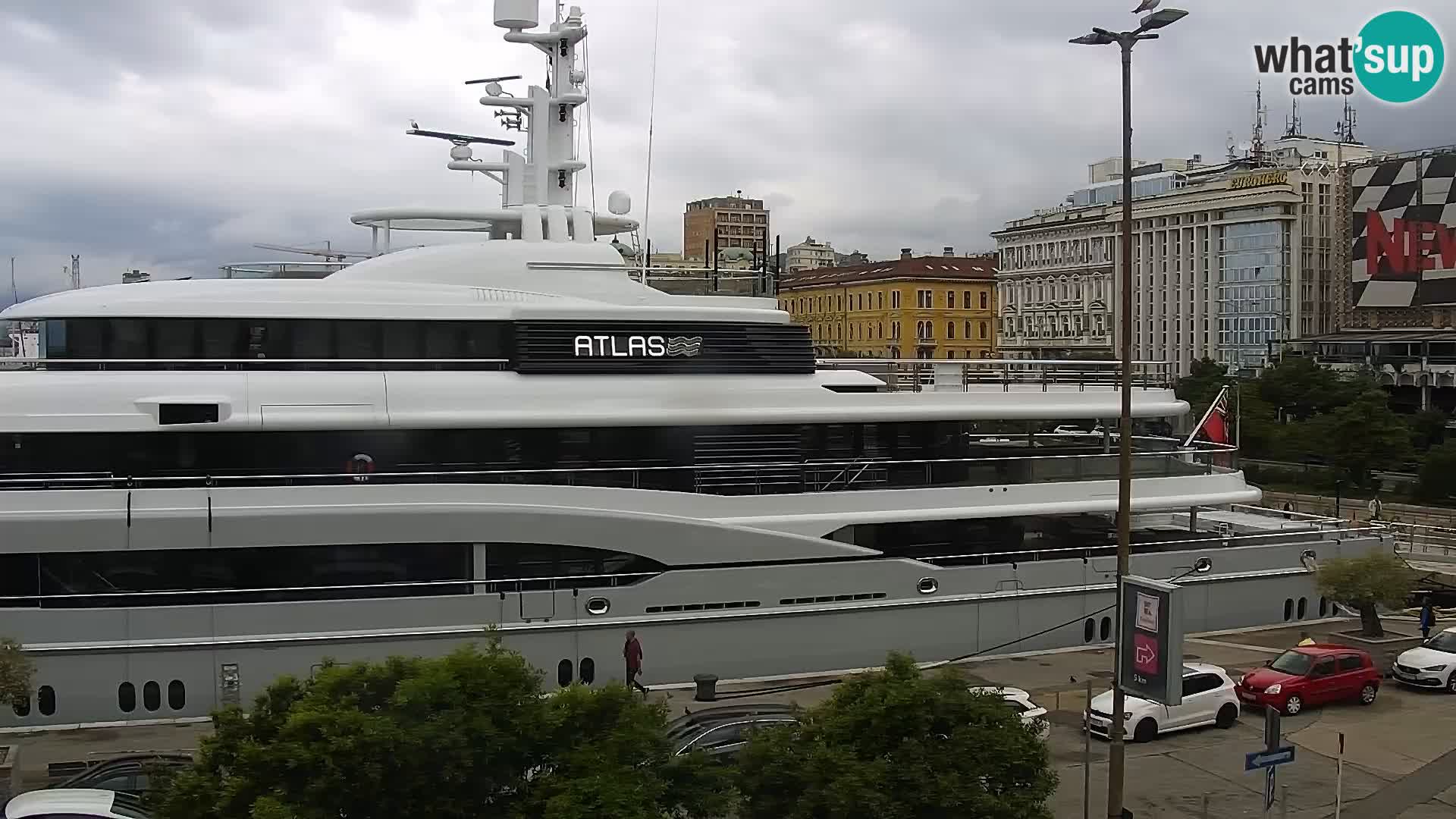 La Riva y Marina en Rijeka – Webcam en vivo Croacia