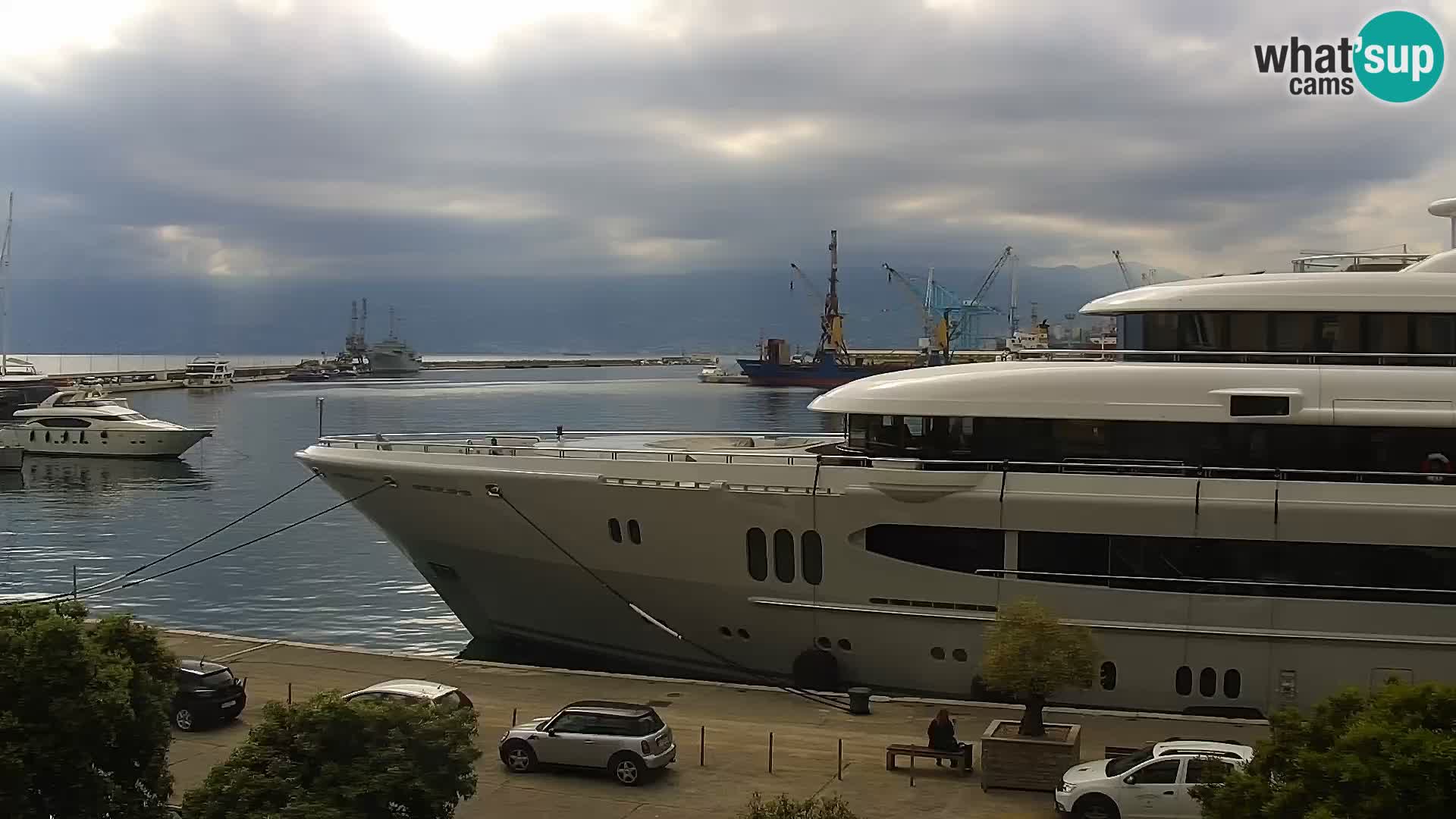 The Riva and Marina in Rijeka  – Live Webcam Croatia