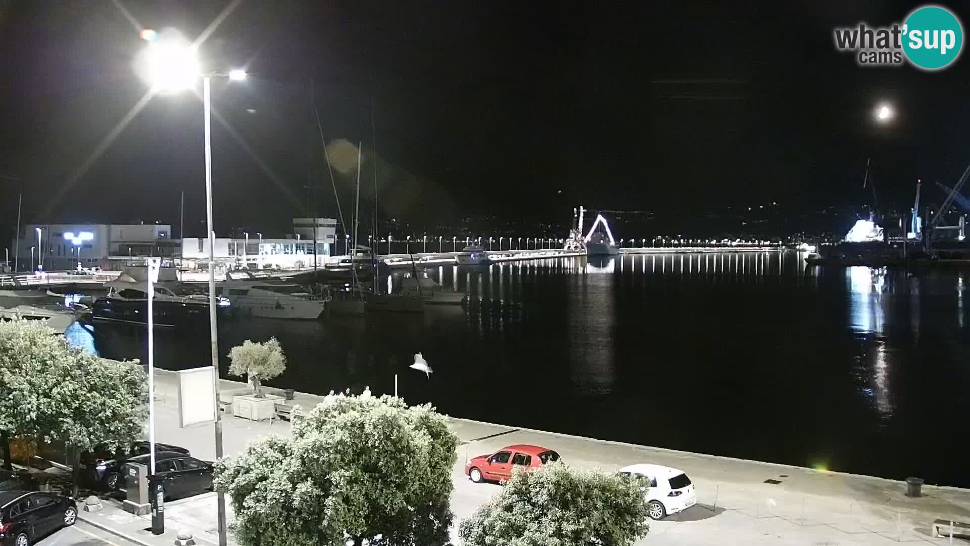 La Riva e la Marina a Rijeka (Fiume) – Live Webcam Croazia