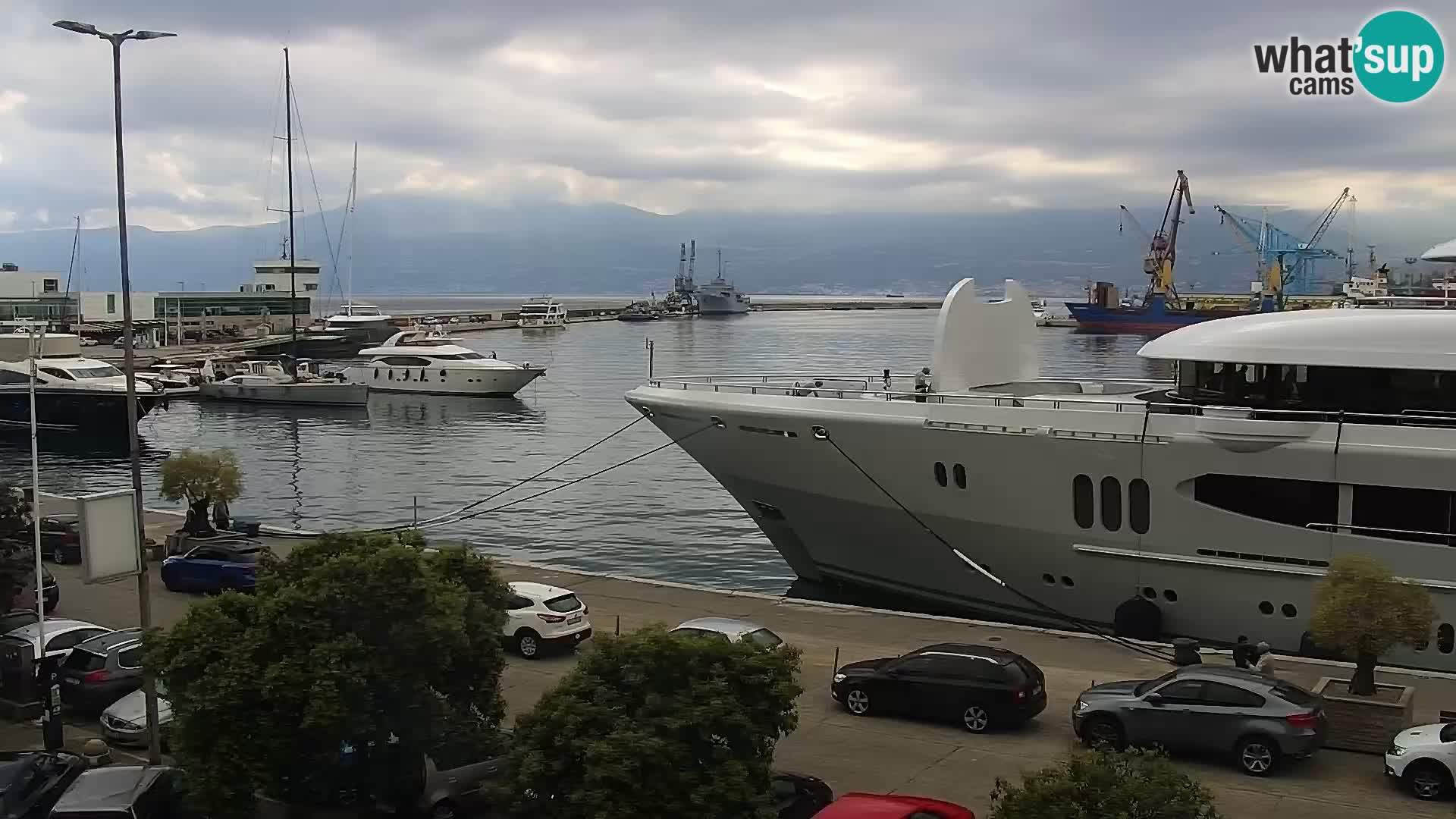 Die Riva und Marina in Rijeka – Live Webcam Kroatien