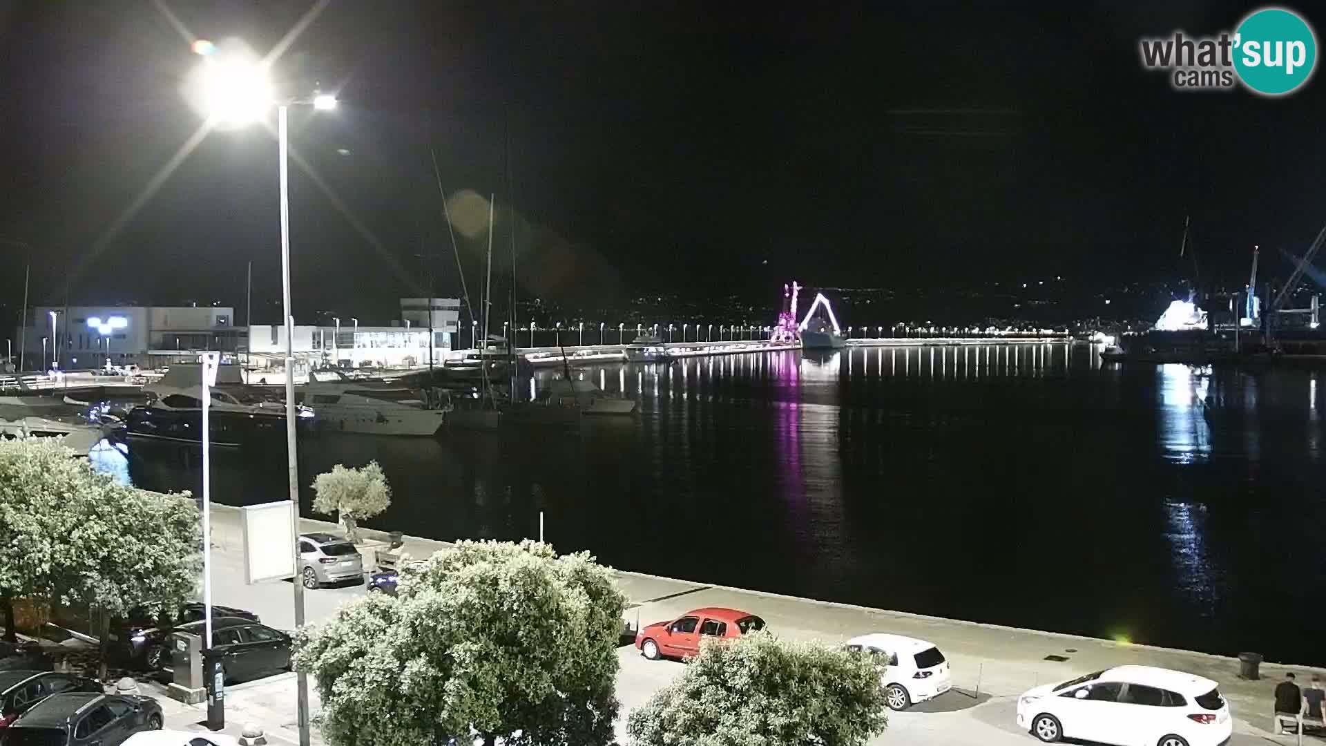 La Riva e la Marina a Rijeka (Fiume) – Live Webcam Croazia