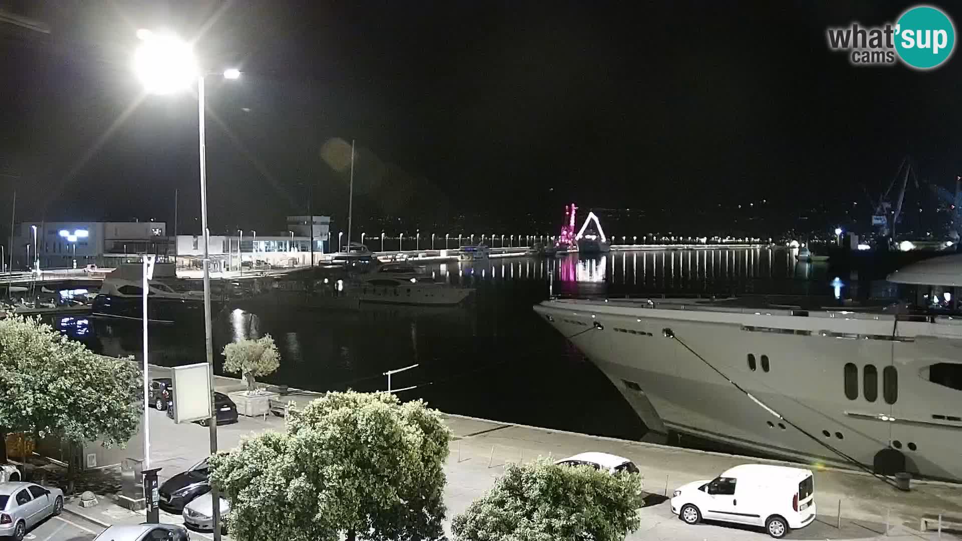 The Riva and Marina in Rijeka  – Live Webcam Croatia