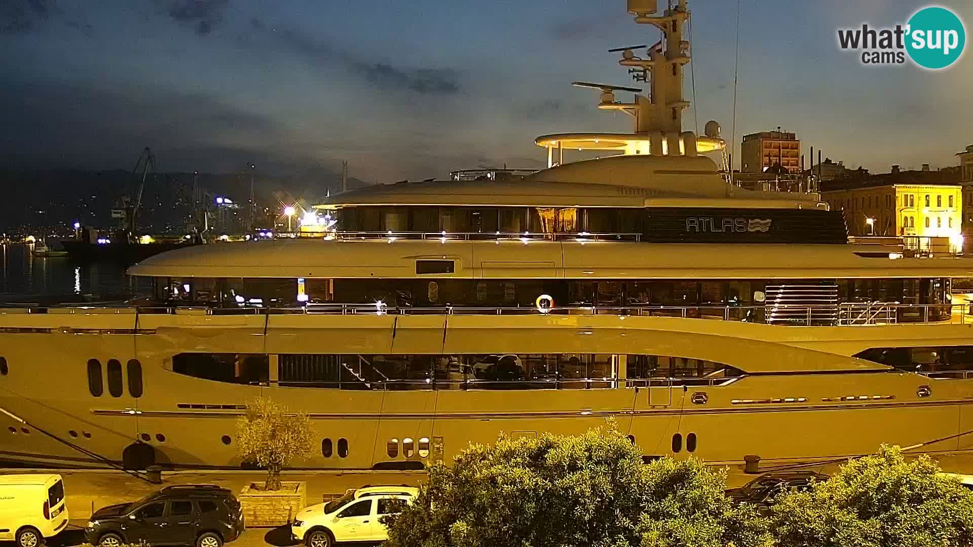 The Riva and Marina in Rijeka  – Live Webcam Croatia