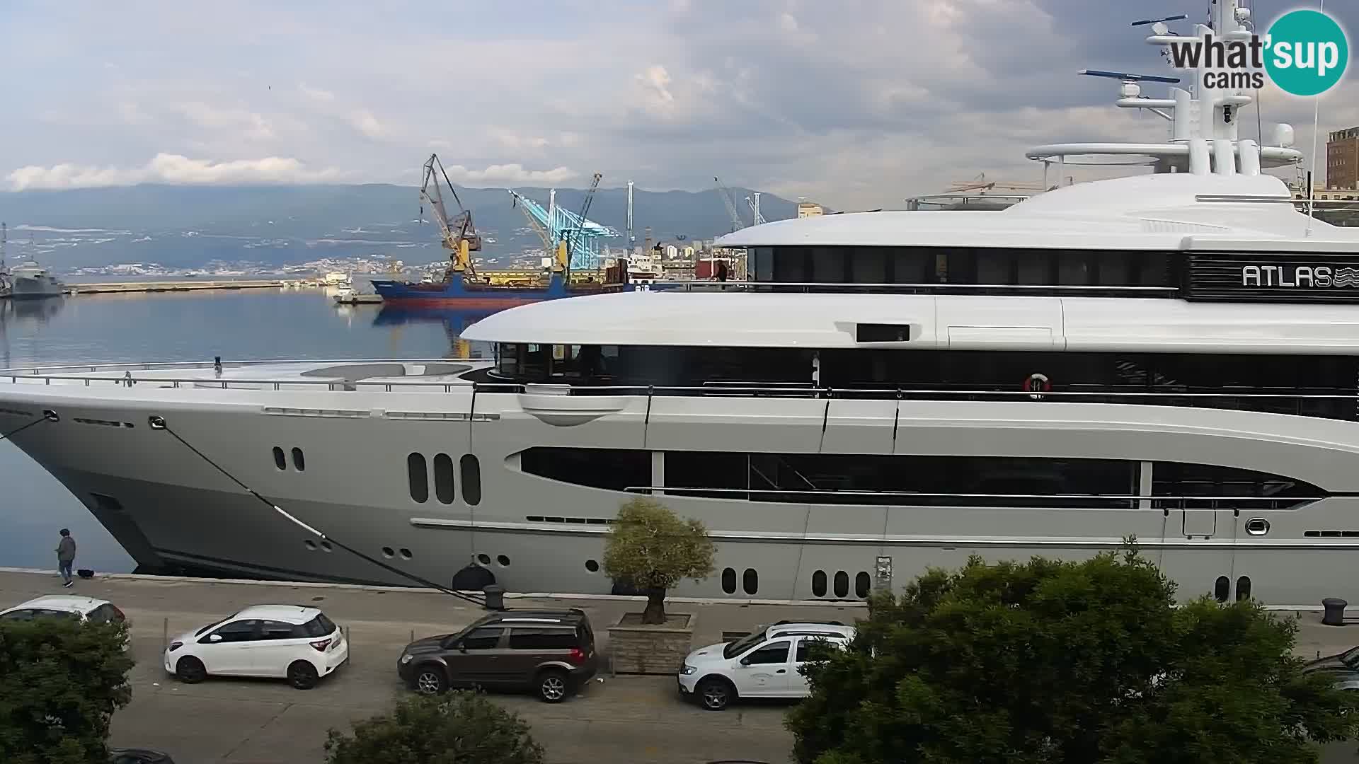 La Riva et Marina à Rijeka – Live Webcam Croatie
