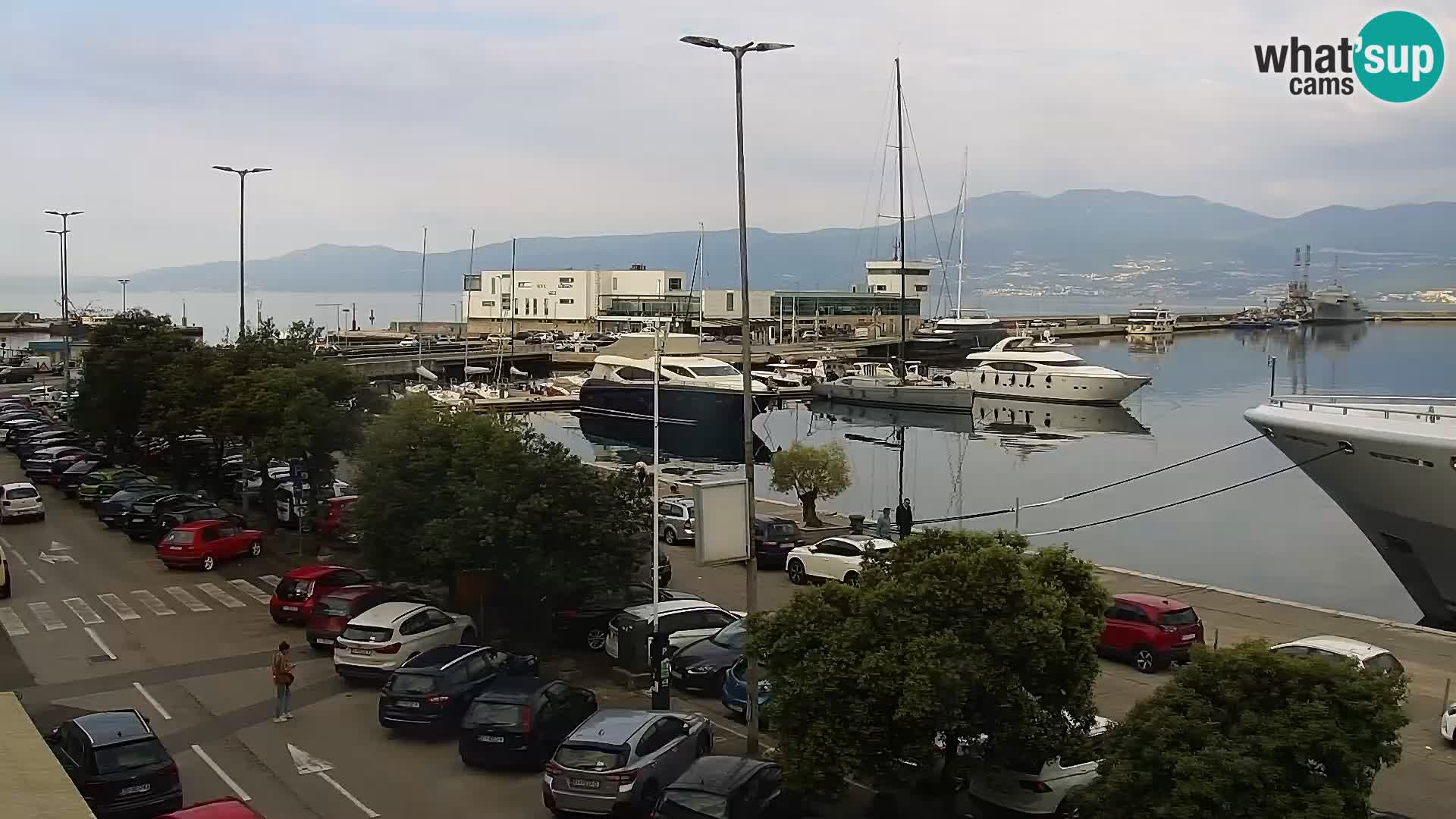 La Riva et Marina à Rijeka – Live Webcam Croatie