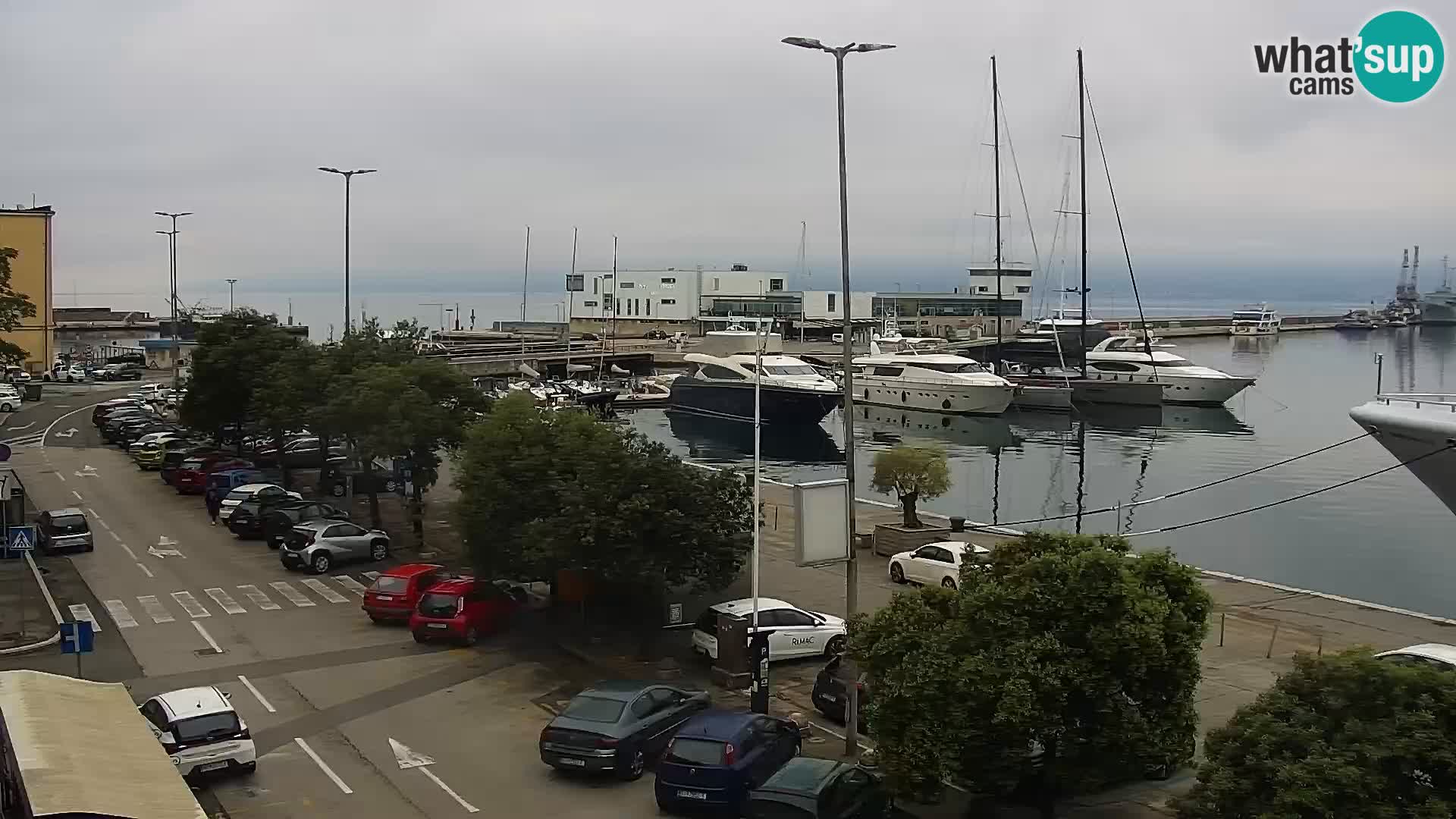 Die Riva und Marina in Rijeka – Live Webcam Kroatien