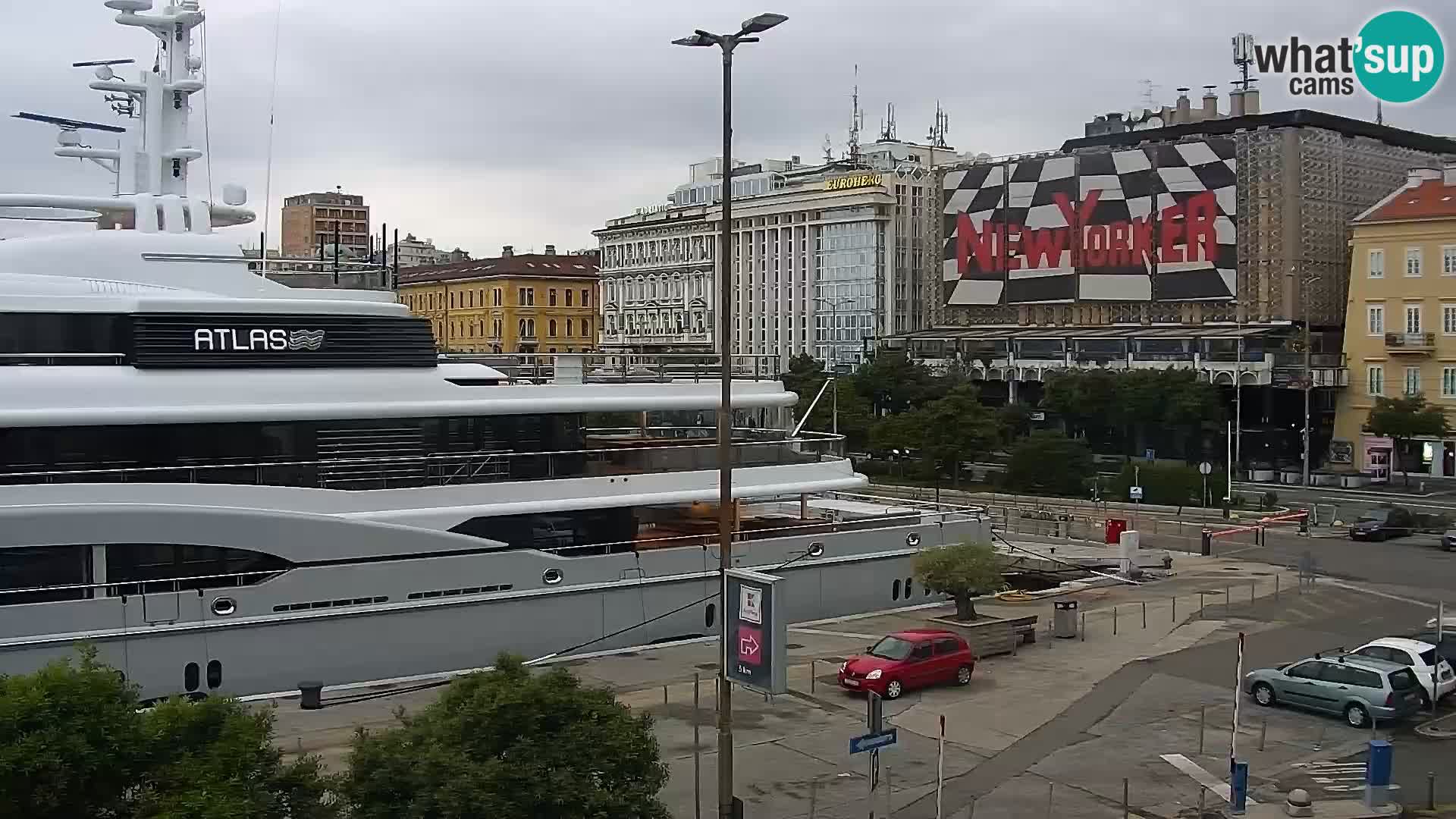 The Riva and Marina in Rijeka  – Live Webcam Croatia