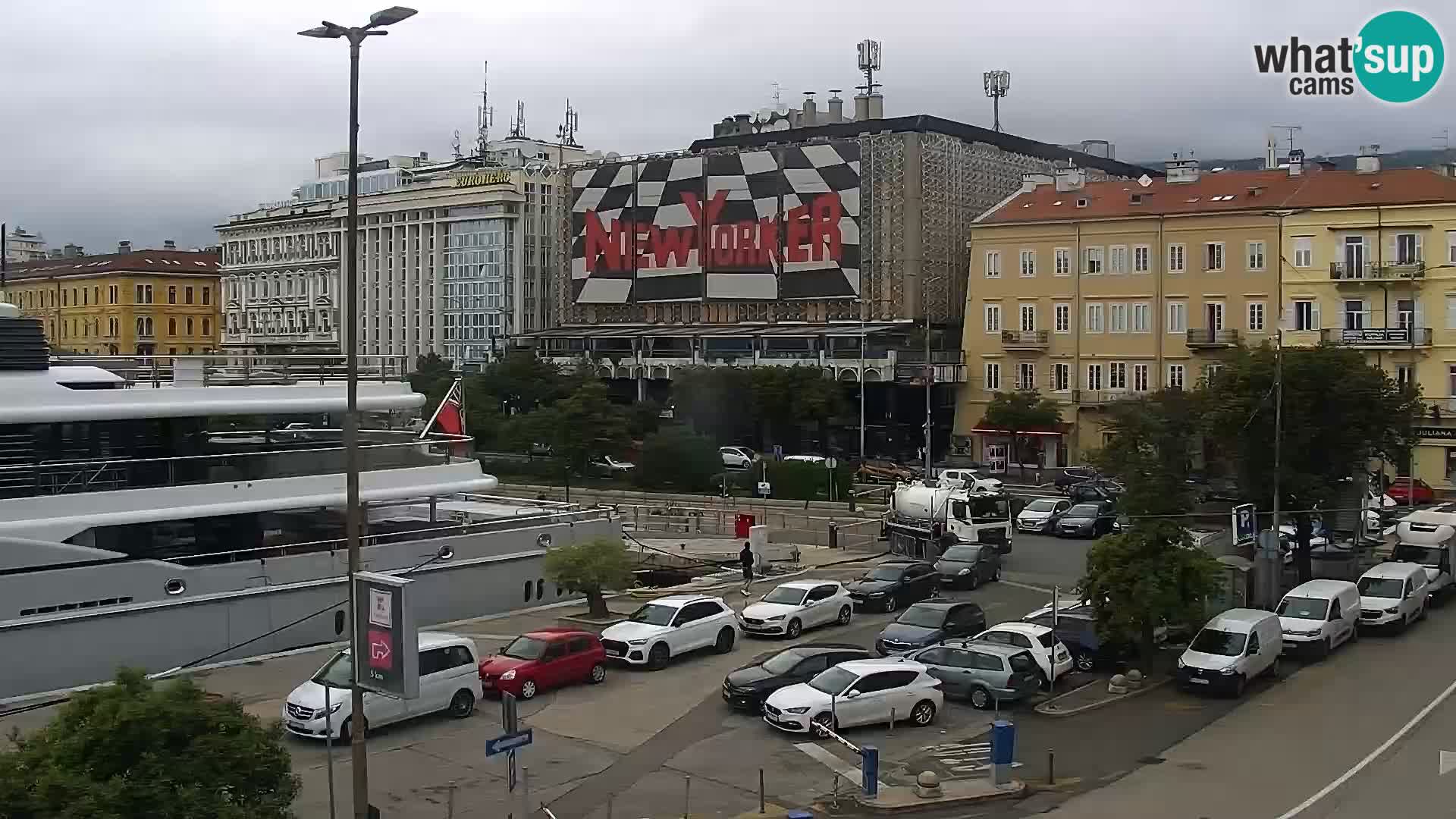 The Riva and Marina in Rijeka  – Live Webcam Croatia