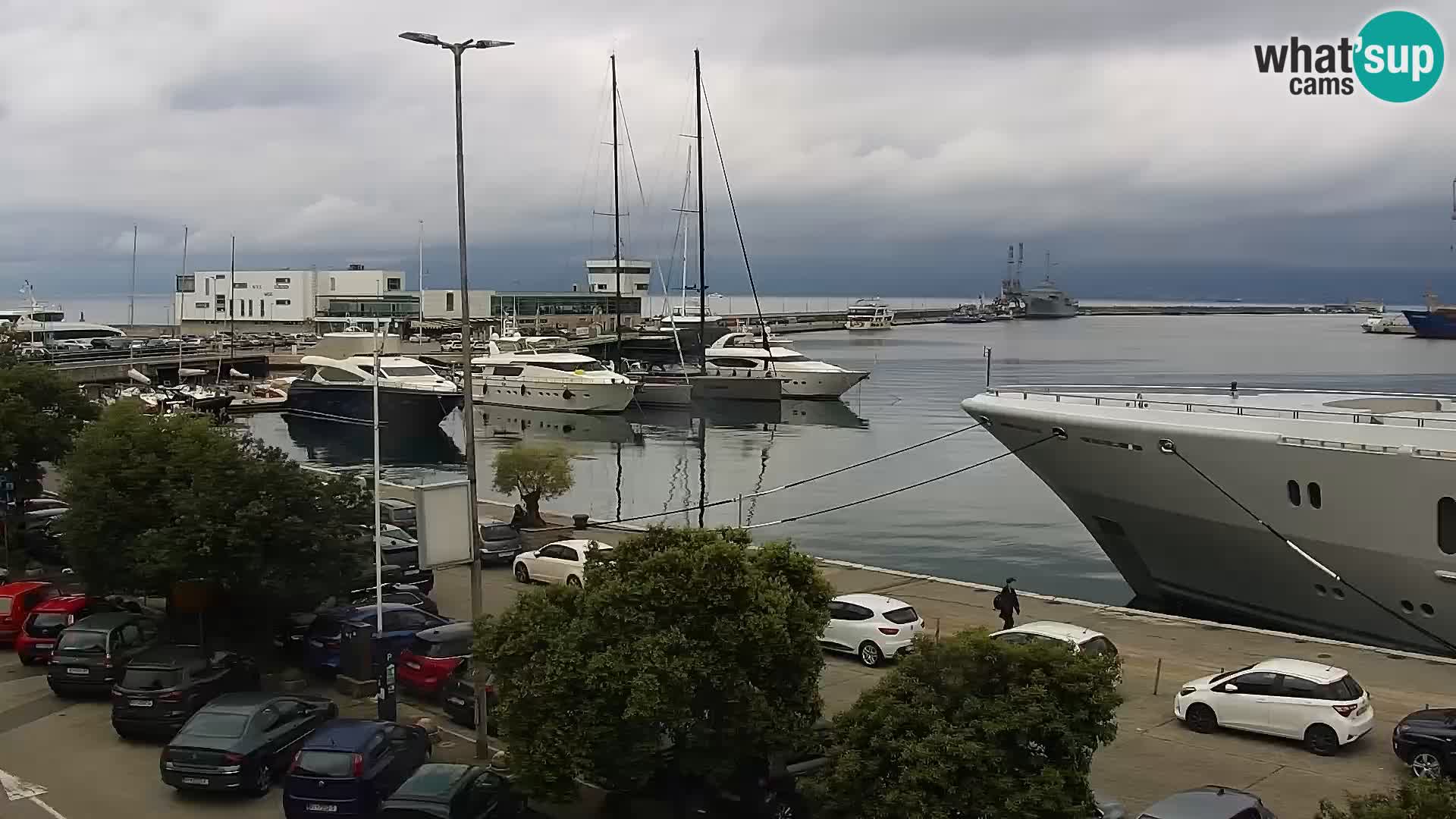 Riva in Marina v Reki – Spletna kamera v živo Hrvaška