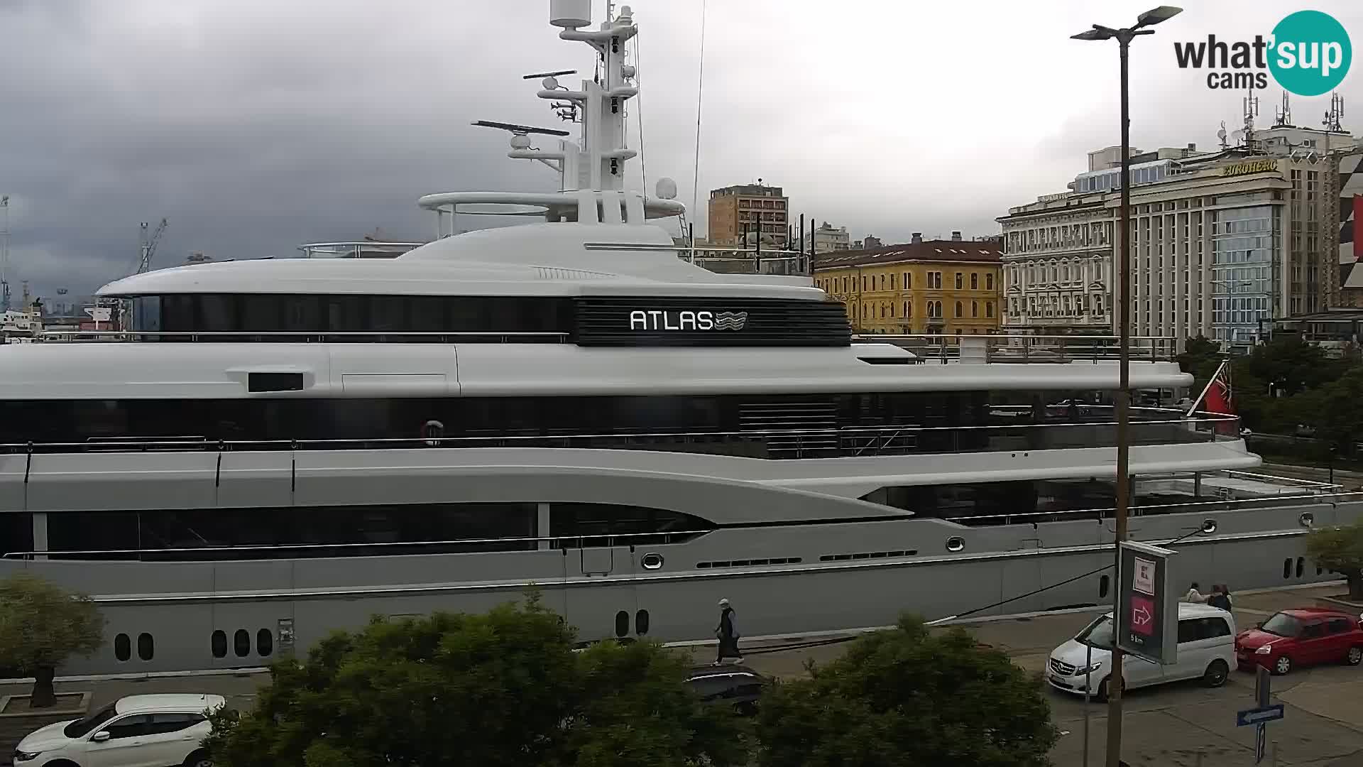The Riva and Marina in Rijeka  – Live Webcam Croatia