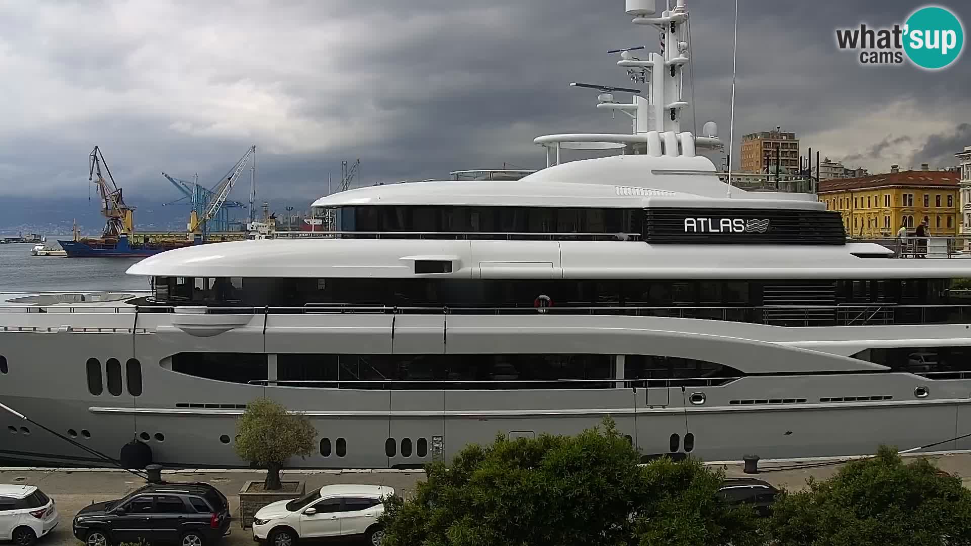 The Riva and Marina in Rijeka  – Live Webcam Croatia