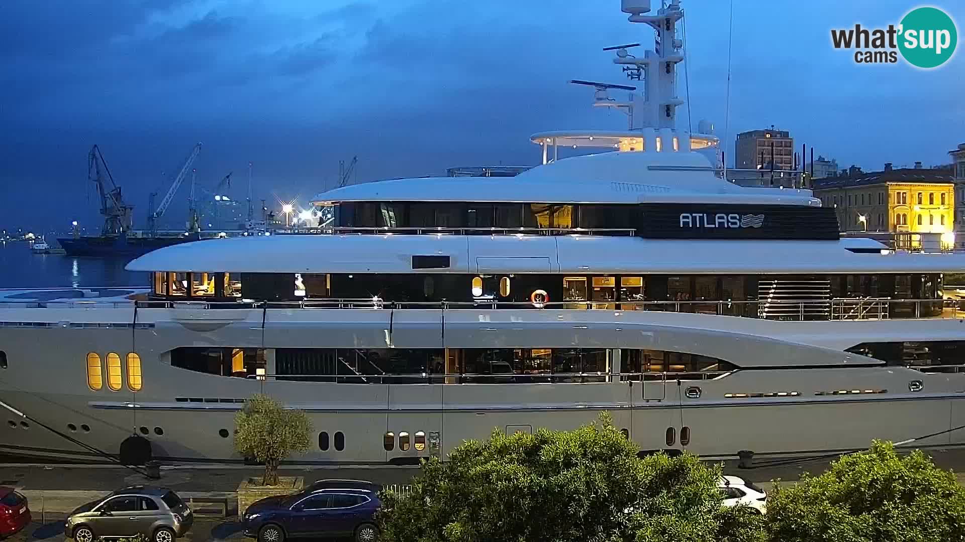 La Riva e la Marina a Rijeka (Fiume) – Live Webcam Croazia